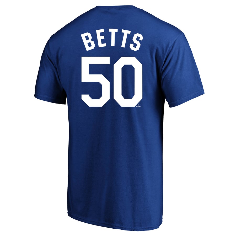 Mookie Betts Los Angeles Dodgers Big & Tall Name & Number T-Shirt - Royal