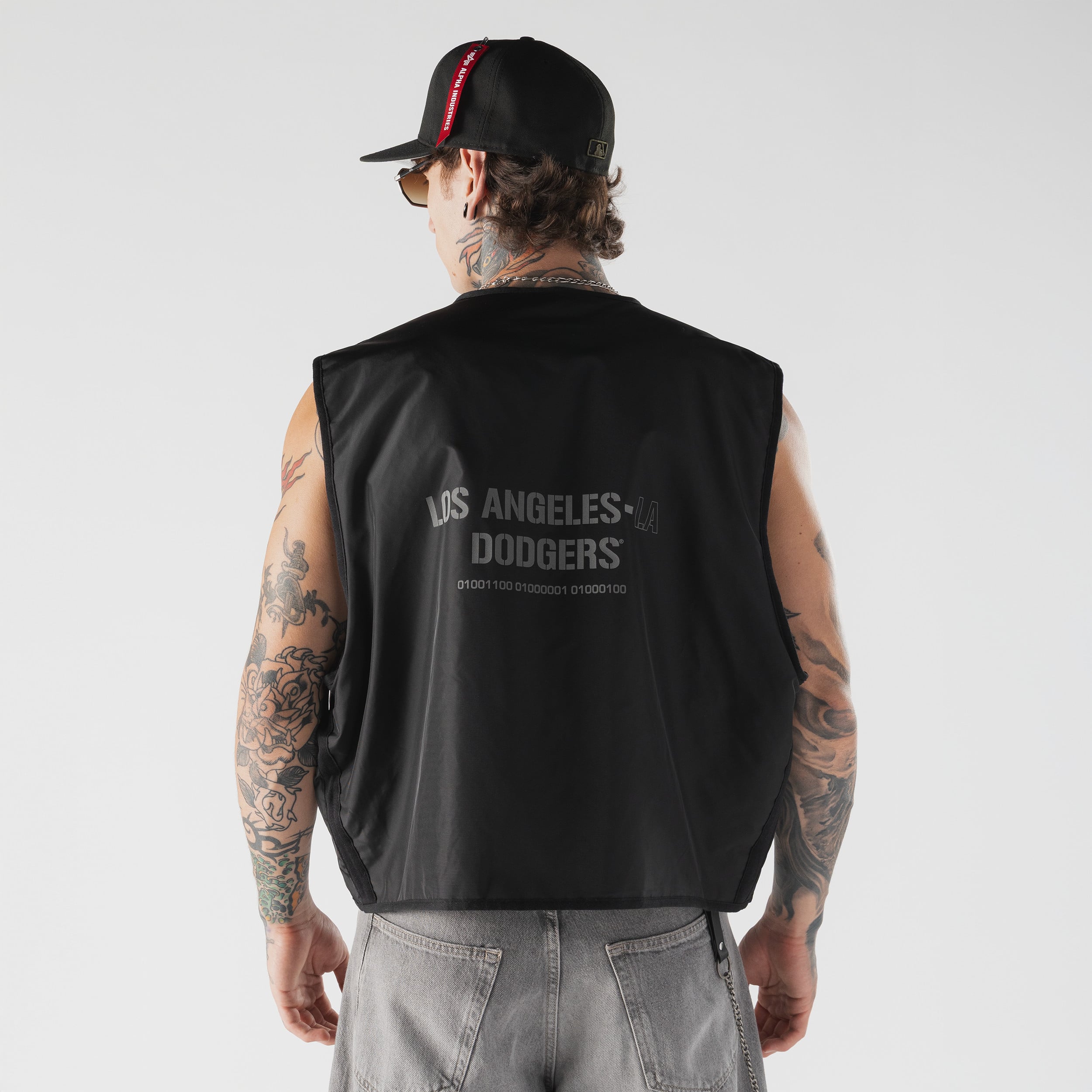 Veste bomber et gilet zippés 3 en 1 New Era noirs Los Angeles Dodgers pour homme