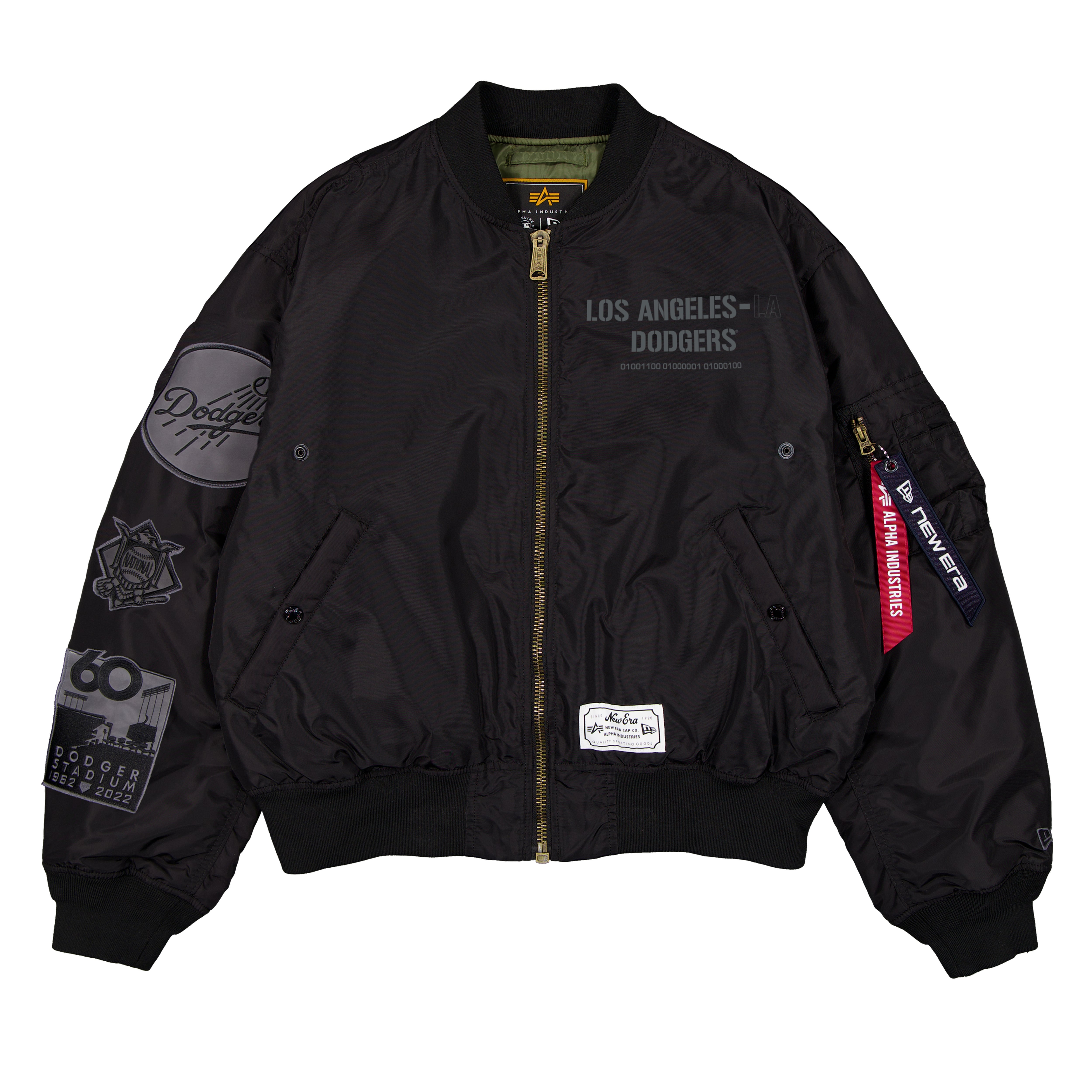 Veste bomber et gilet zippés 3 en 1 New Era noirs Los Angeles Dodgers pour homme