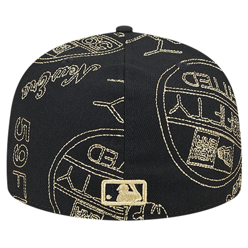 Los Angeles Dodgers New Era 59FIFTY Day Allover Fitted Hat - Black