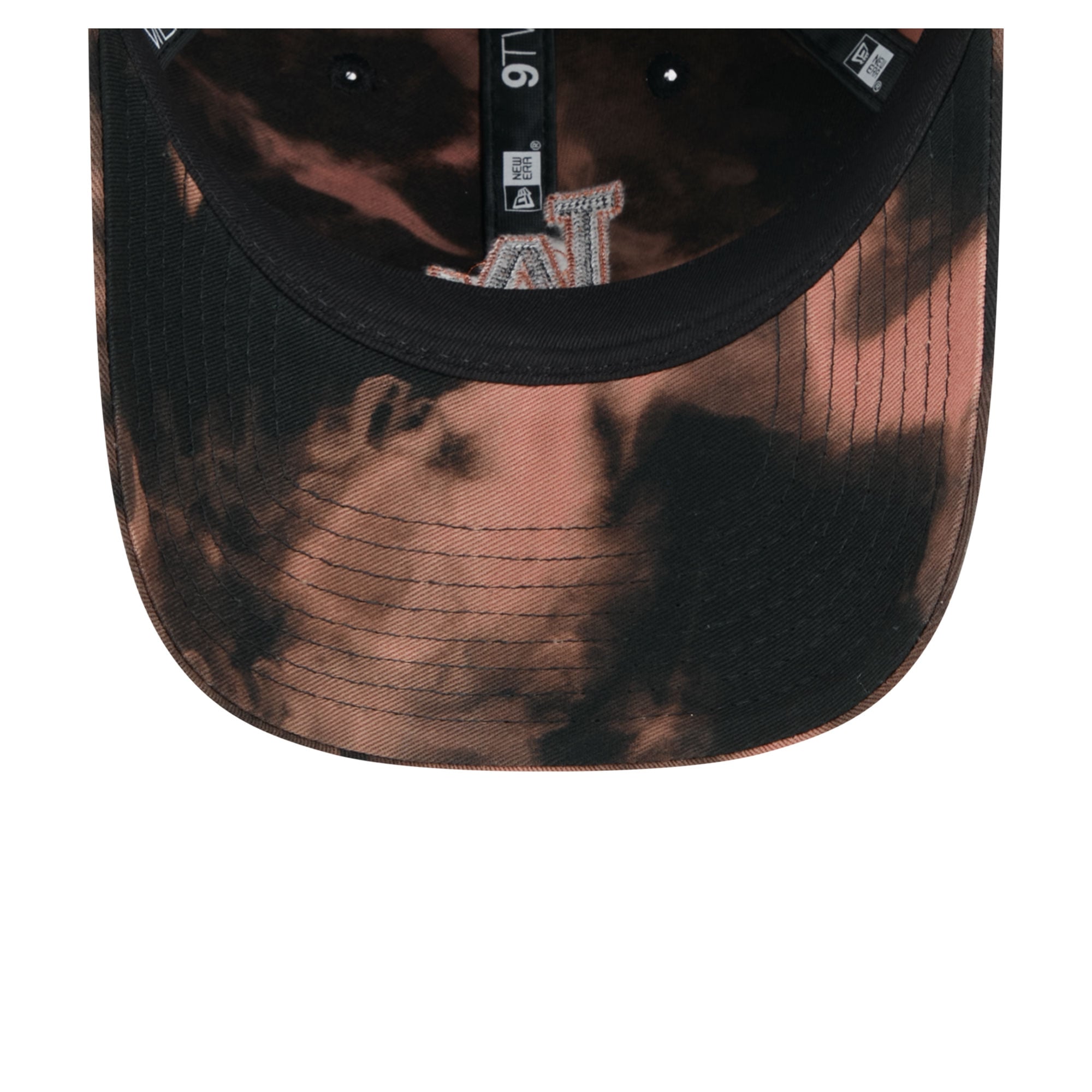 Men's New Era Black Los Angeles Dodgers Bleach Wash 9TWENTY Adjustable Hat