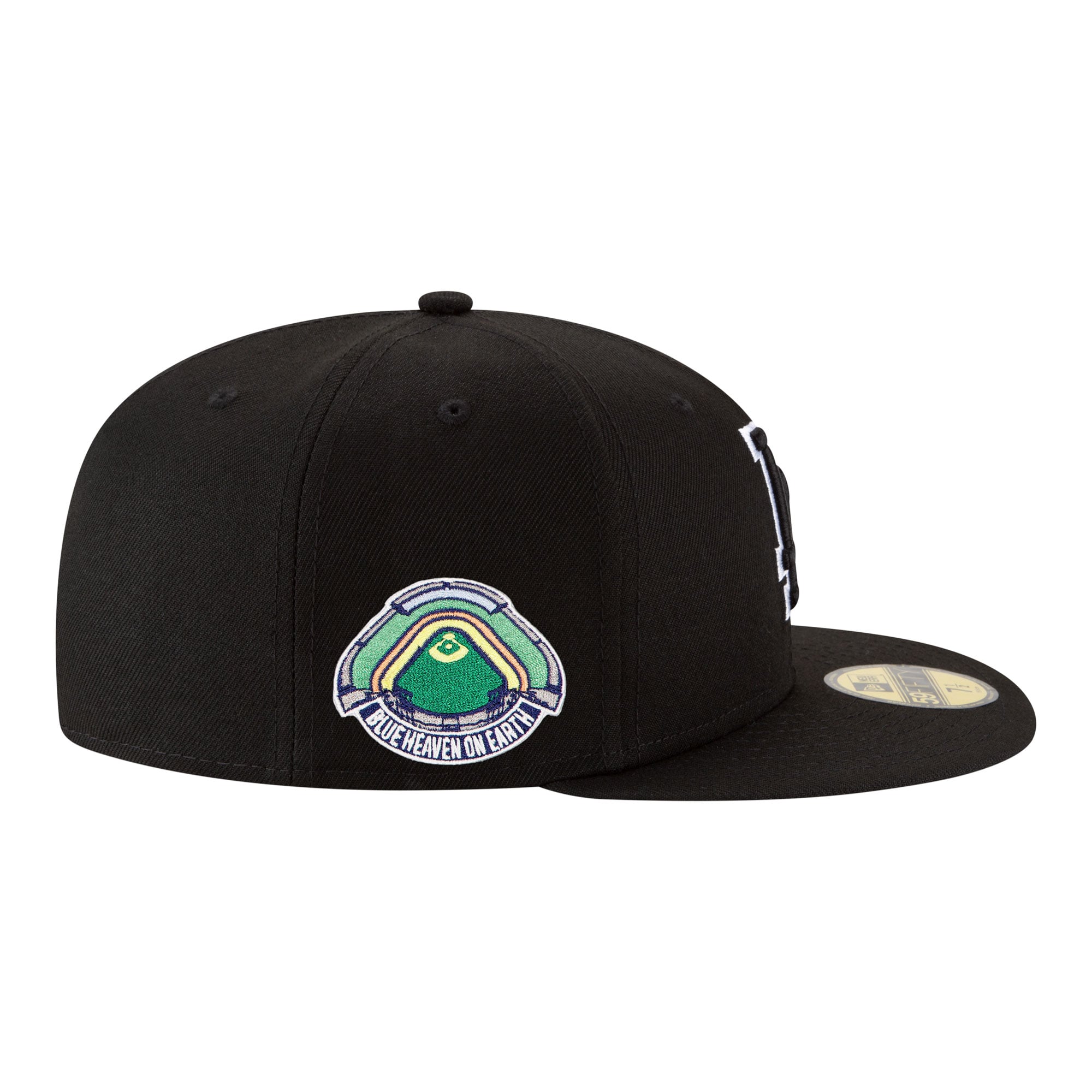 Casquette ajustée New Era Royal Los Angeles Dodgers bleue Heaven On Earth Stadium Patch 59FIFTY pour homme