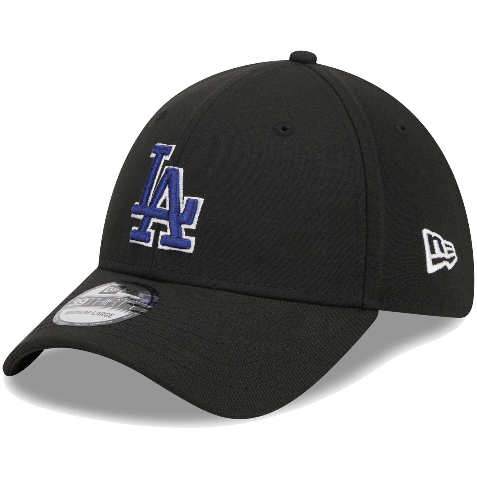 Casquette Flex 39THIRTY avec logo Los Angeles Dodgers New Era noire pour homme