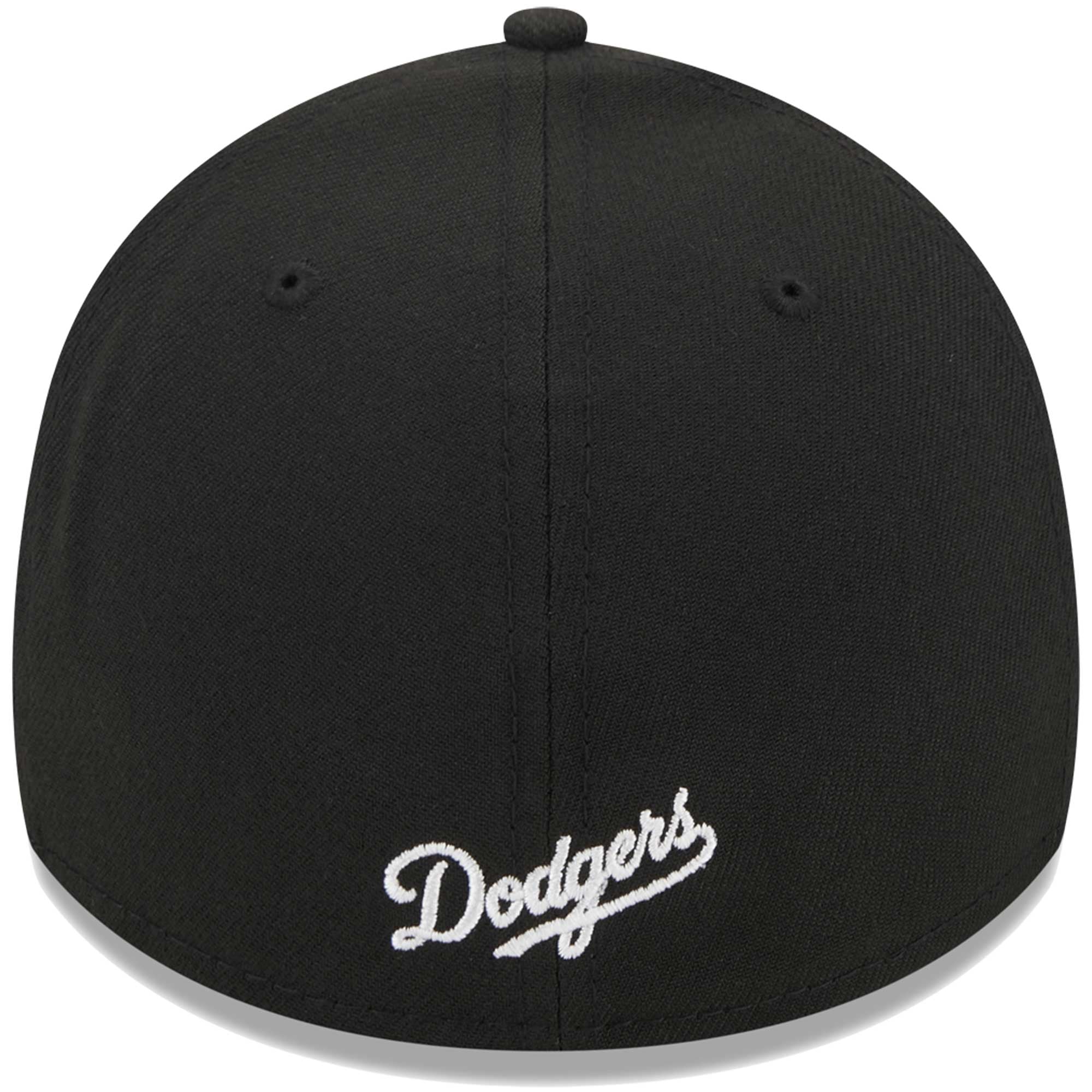 Casquette Flex 39THIRTY avec logo Los Angeles Dodgers New Era noire pour homme
