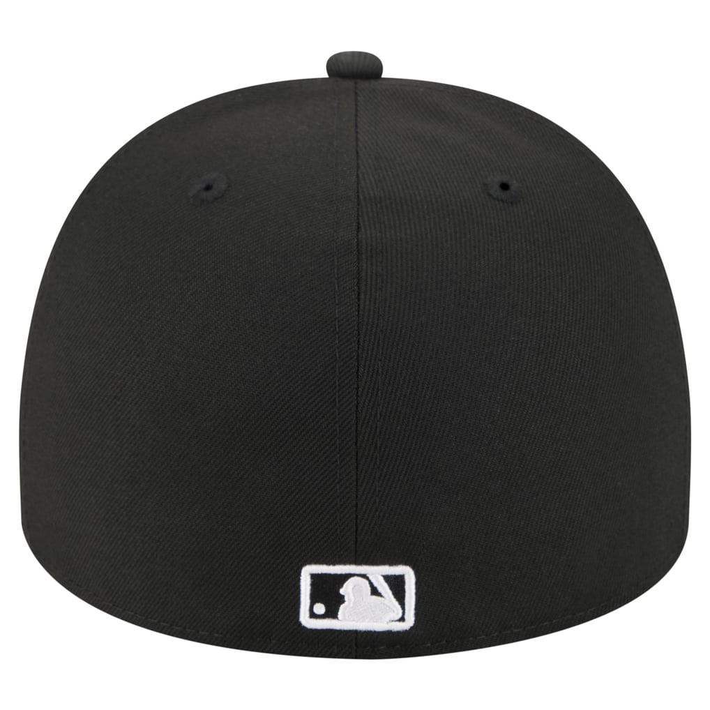 Los Angeles Dodgers New Era Script Safety Pin 59FIFTY A-Frame Fitted Hat - Black