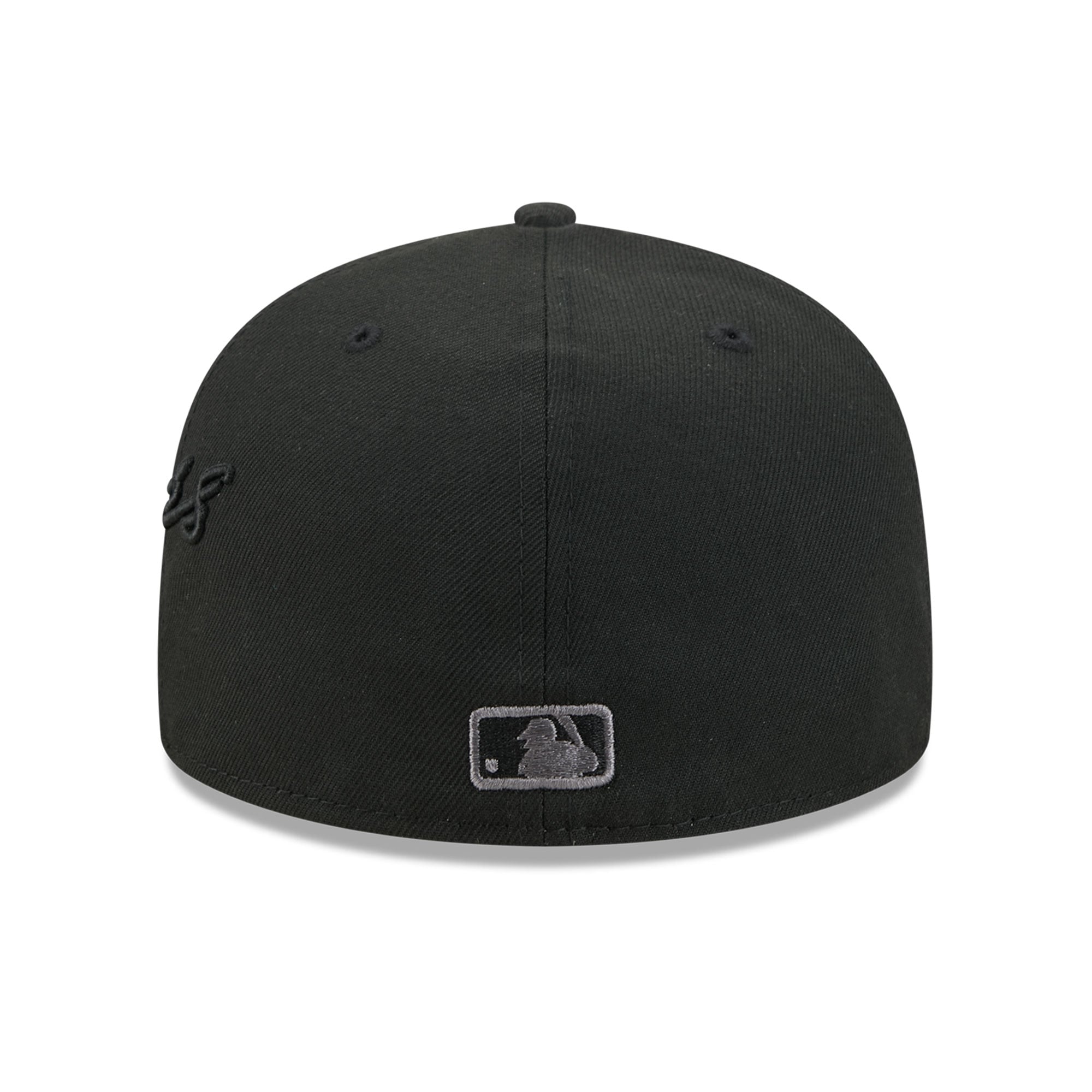 Men's New Era Black Los Angeles Dodgers Side Script 59FIFTY Fitted Hat