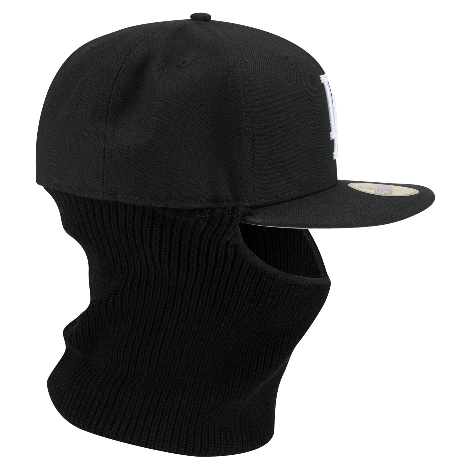 Casquette ajustée New Era 59FIFTY noire Los Angeles Dodgers pour homme