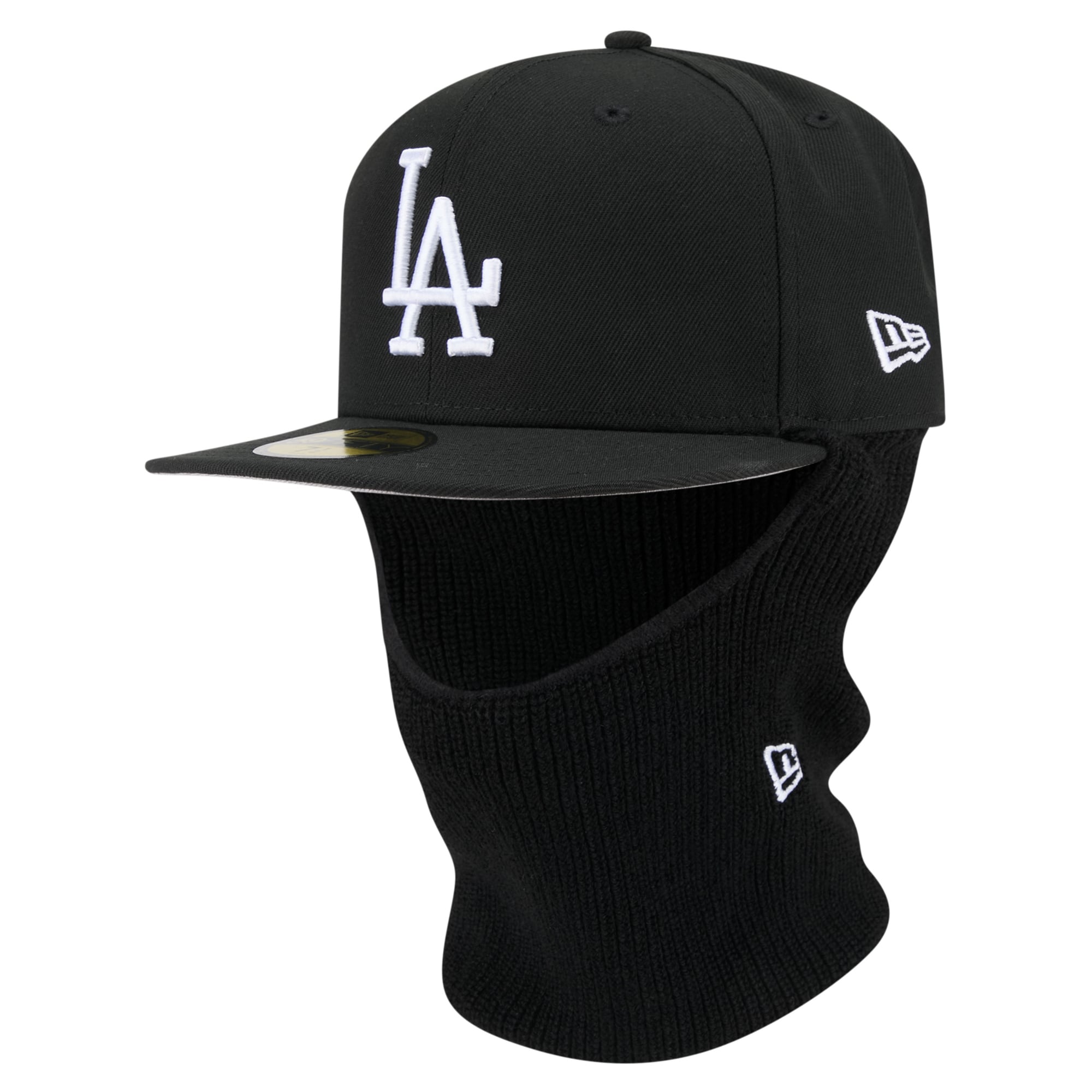 Casquette ajustée New Era 59FIFTY noire Los Angeles Dodgers pour homme