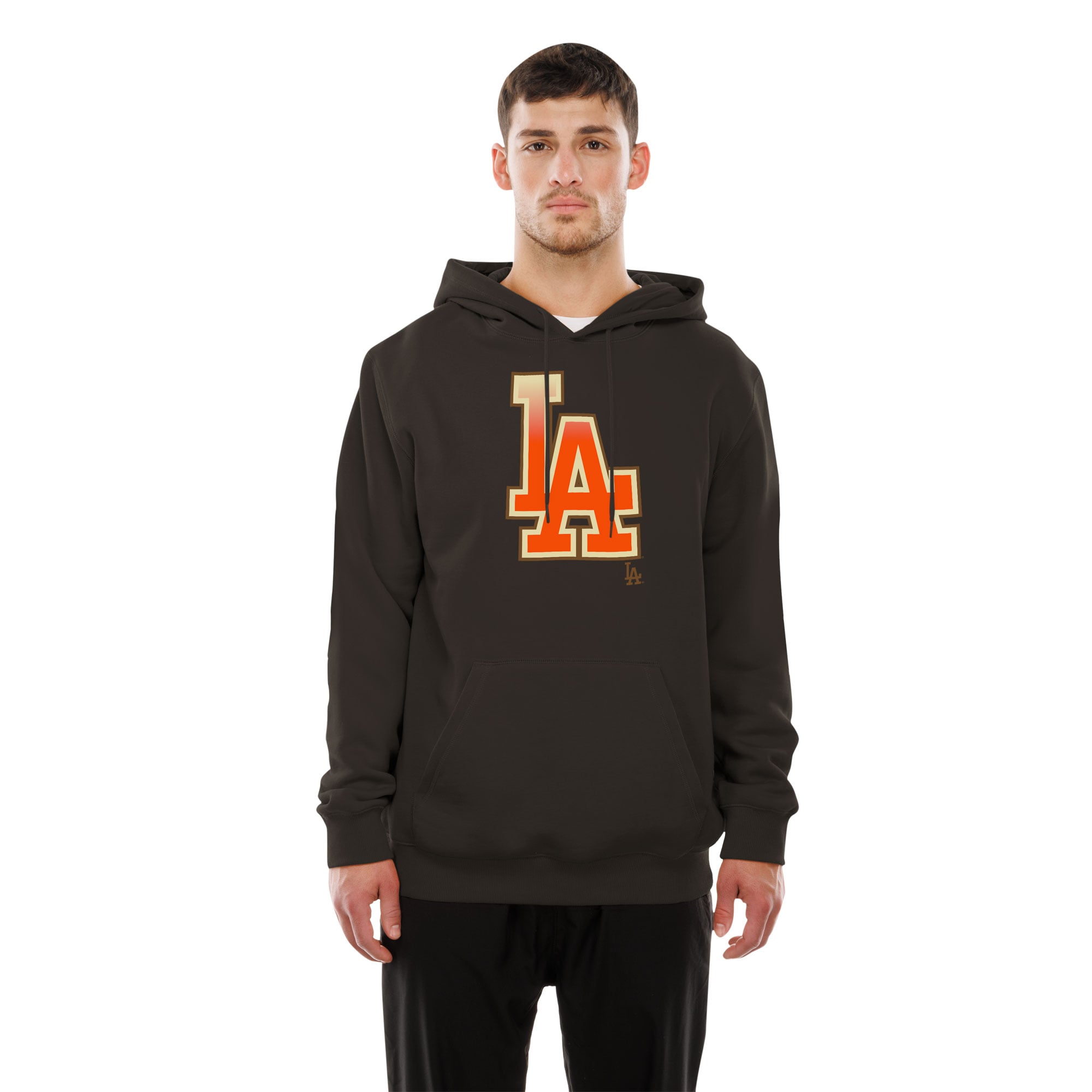 Sweat à capuche New Era marron Los Angeles Dodgers Pumpkin Spice pour homme