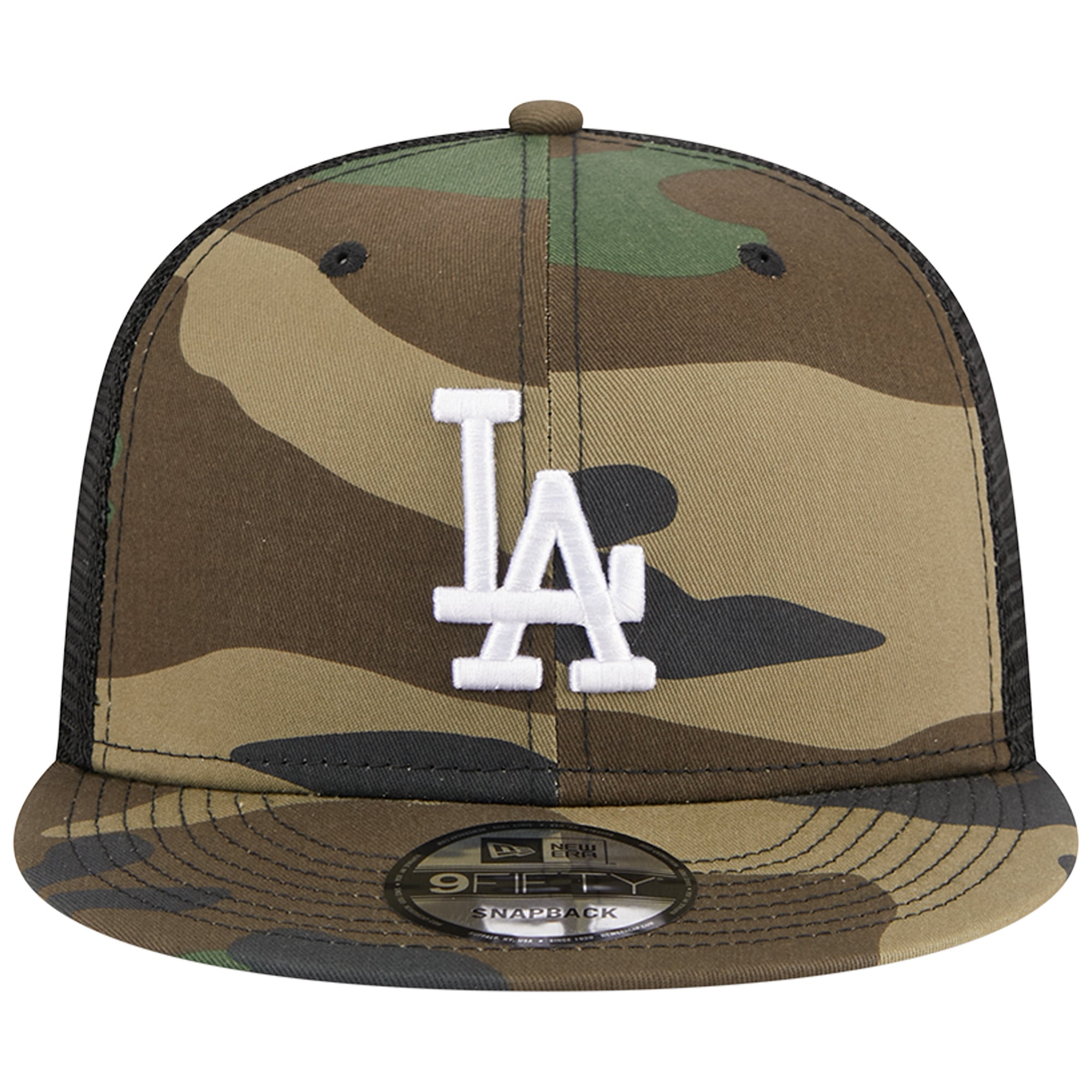 Casquette 9FIFTY Snapback Camo Los Angeles Dodgers Woodland Camo Trucker New Era pour homme