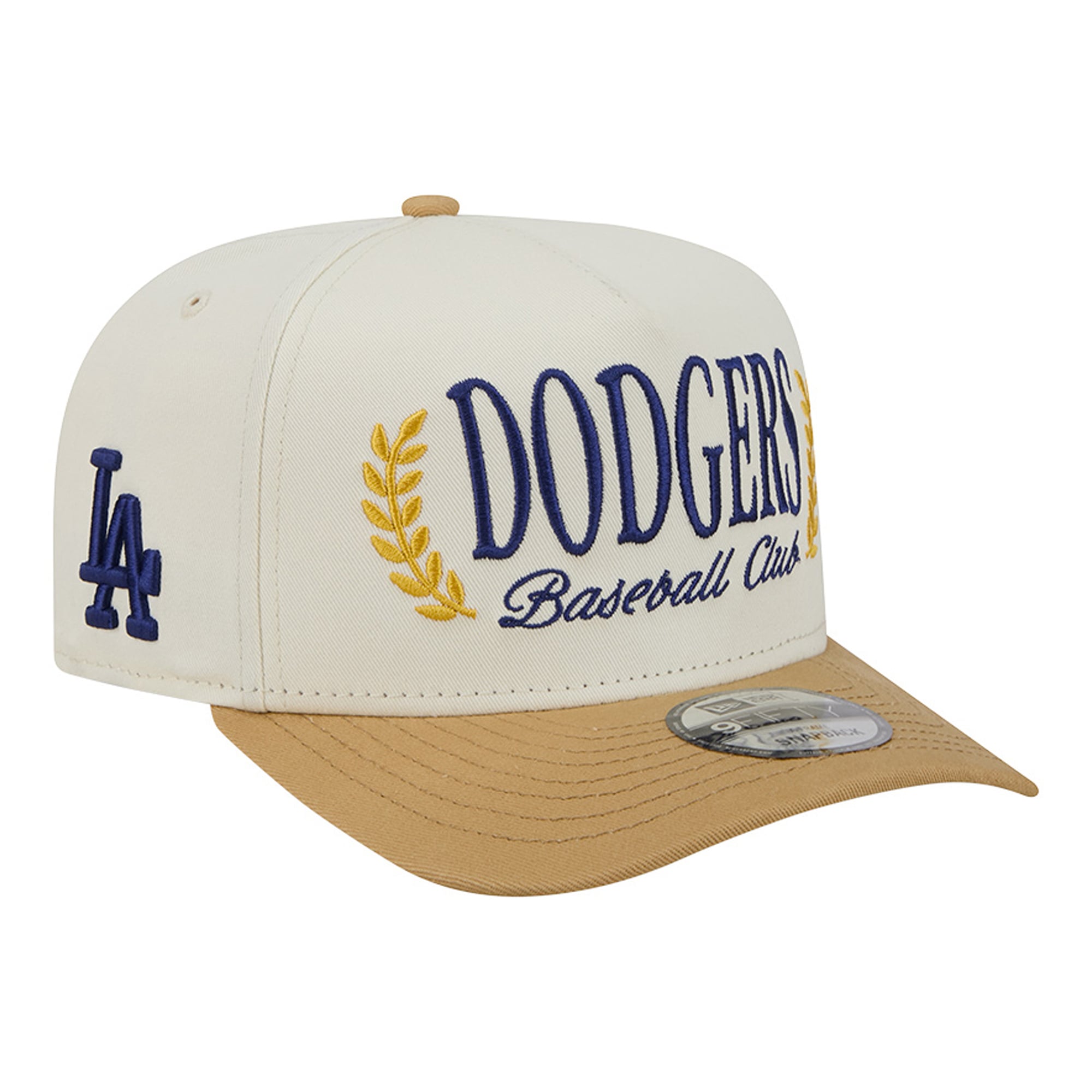 Casquette snapback New Era crème Los Angeles Dodgers Club 9FIFTY pour homme