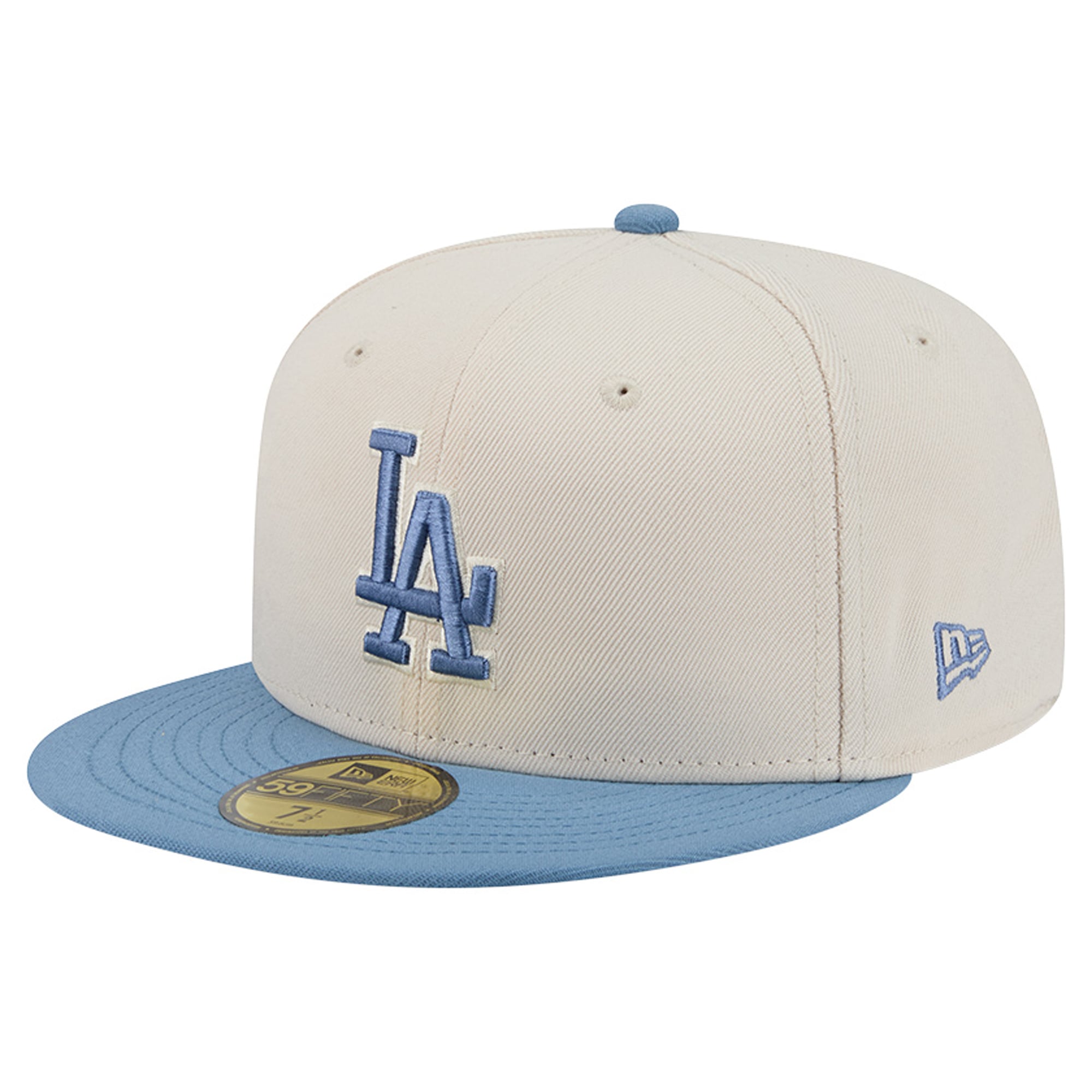 Casquette ajustée New Era 59FIFTY pour homme, bleu clair/marron, Los Angeles Dodgers, coloris Color Pack