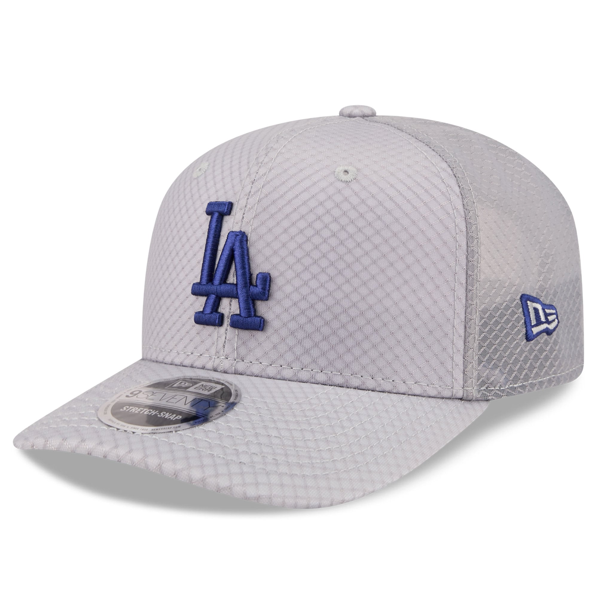 Casquette trucker ajustable New Era grise Los Angeles Dodgers 9SEVENTY pour homme