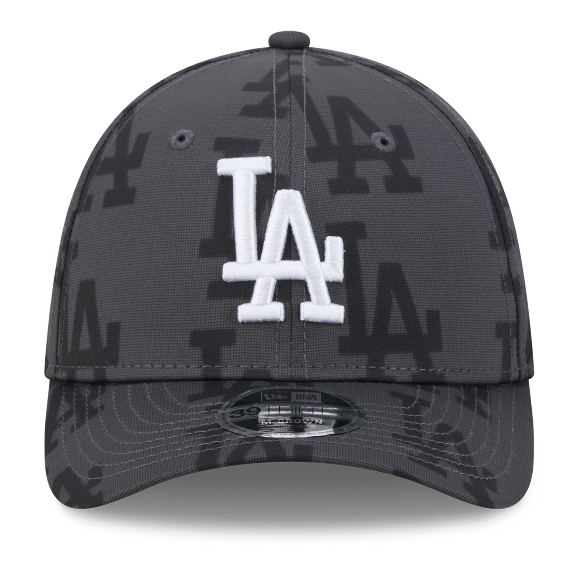 Casquette New Era Flex grise Los Angeles Dodgers Halftone 39THIRTY pour homme