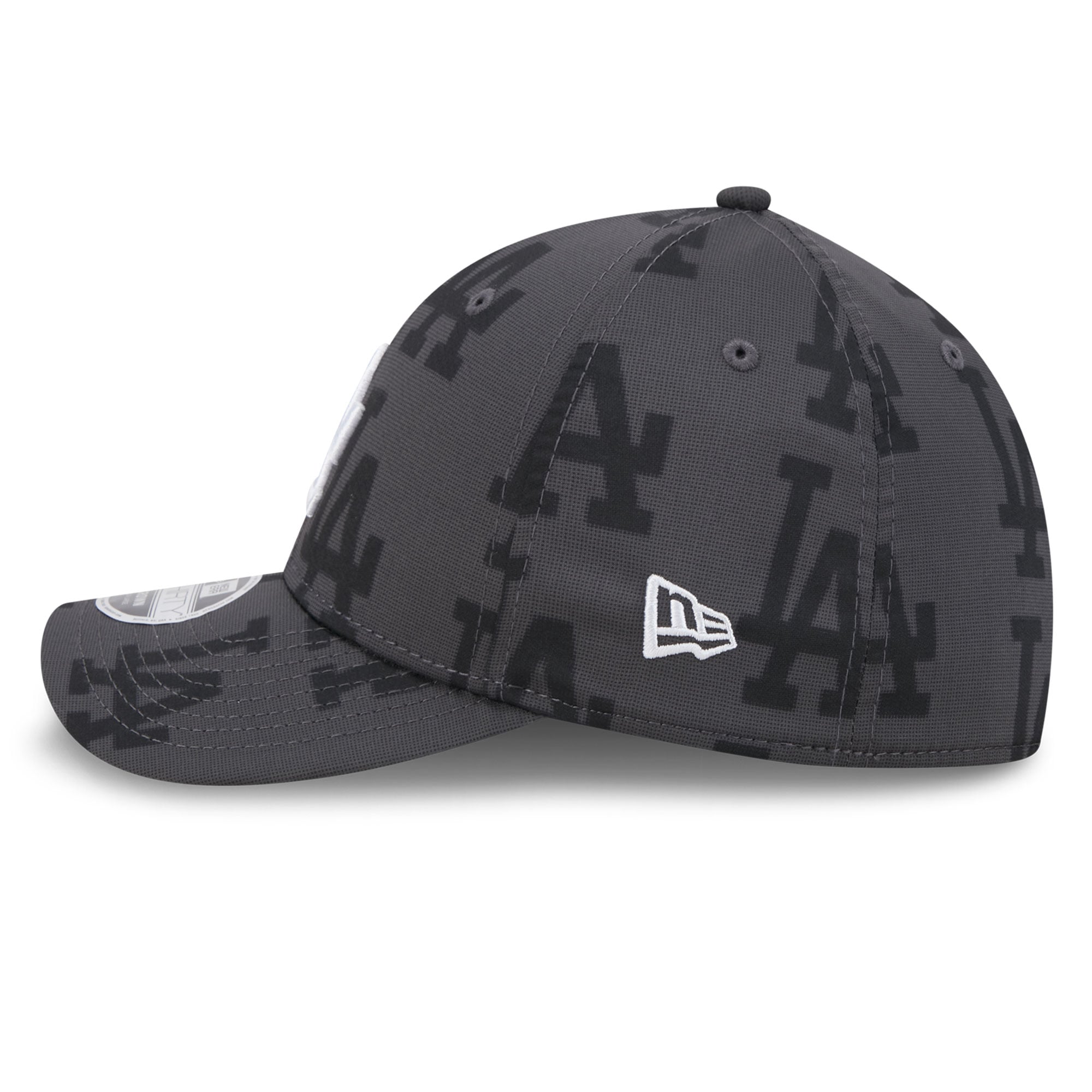 Casquette New Era Flex grise Los Angeles Dodgers Halftone 39THIRTY pour homme