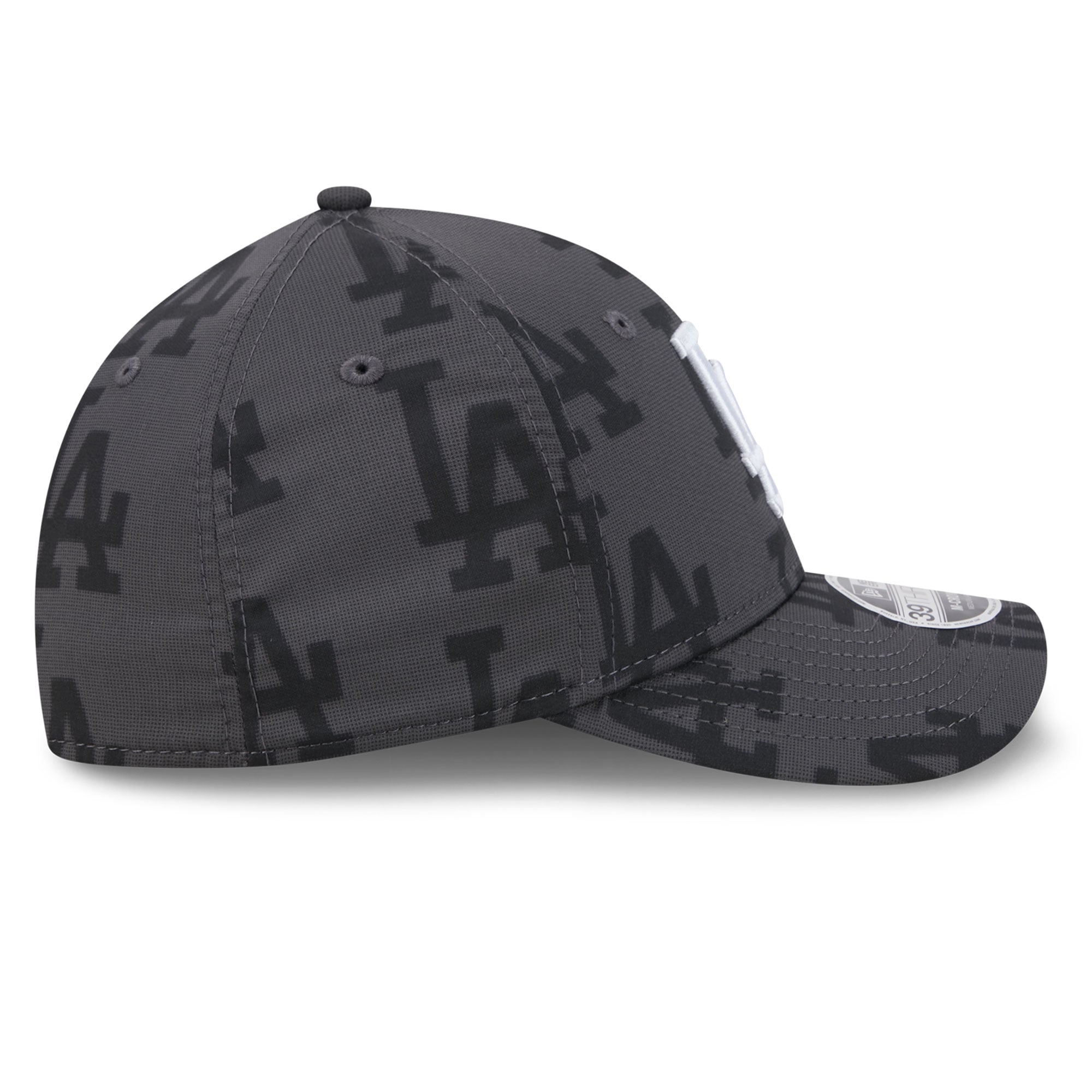 Casquette New Era Flex grise Los Angeles Dodgers Halftone 39THIRTY pour homme