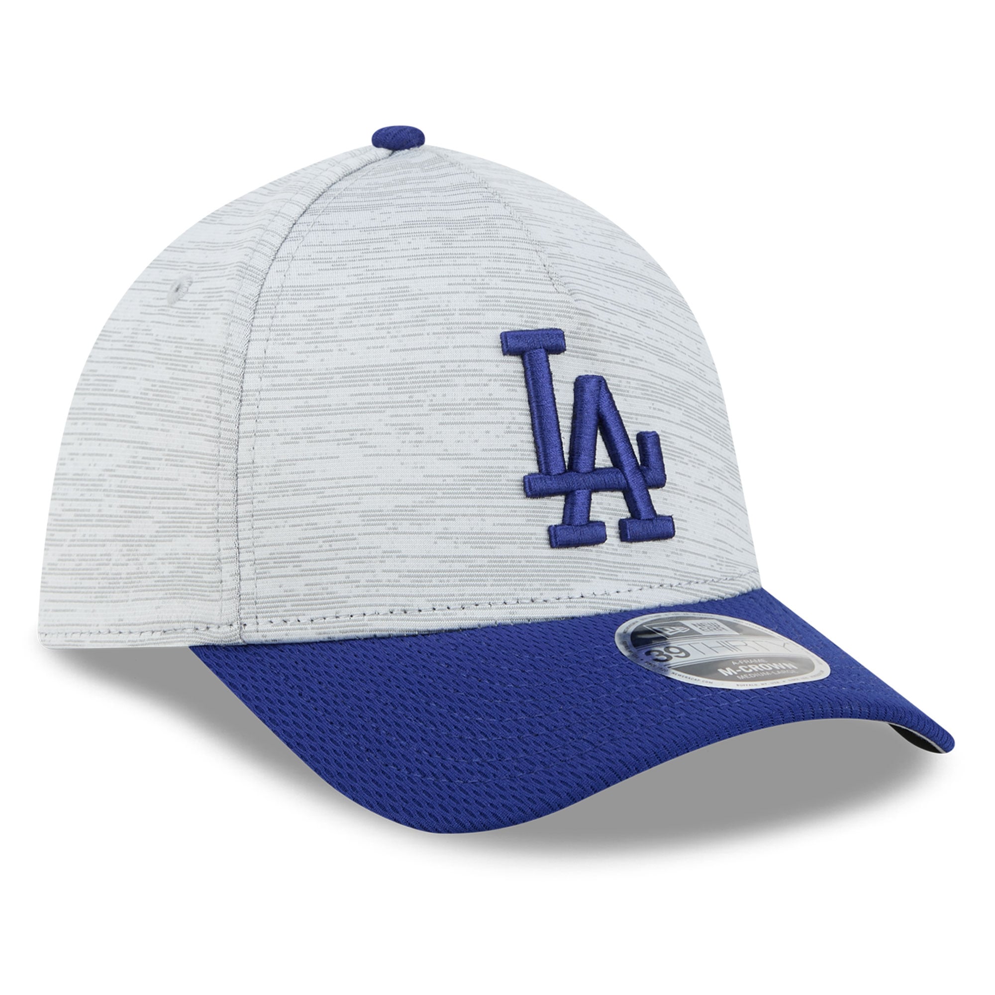 Casquette New Era Tech 39THIRTY Flex grise/bleu roi Los Angeles Dodgers pour homme