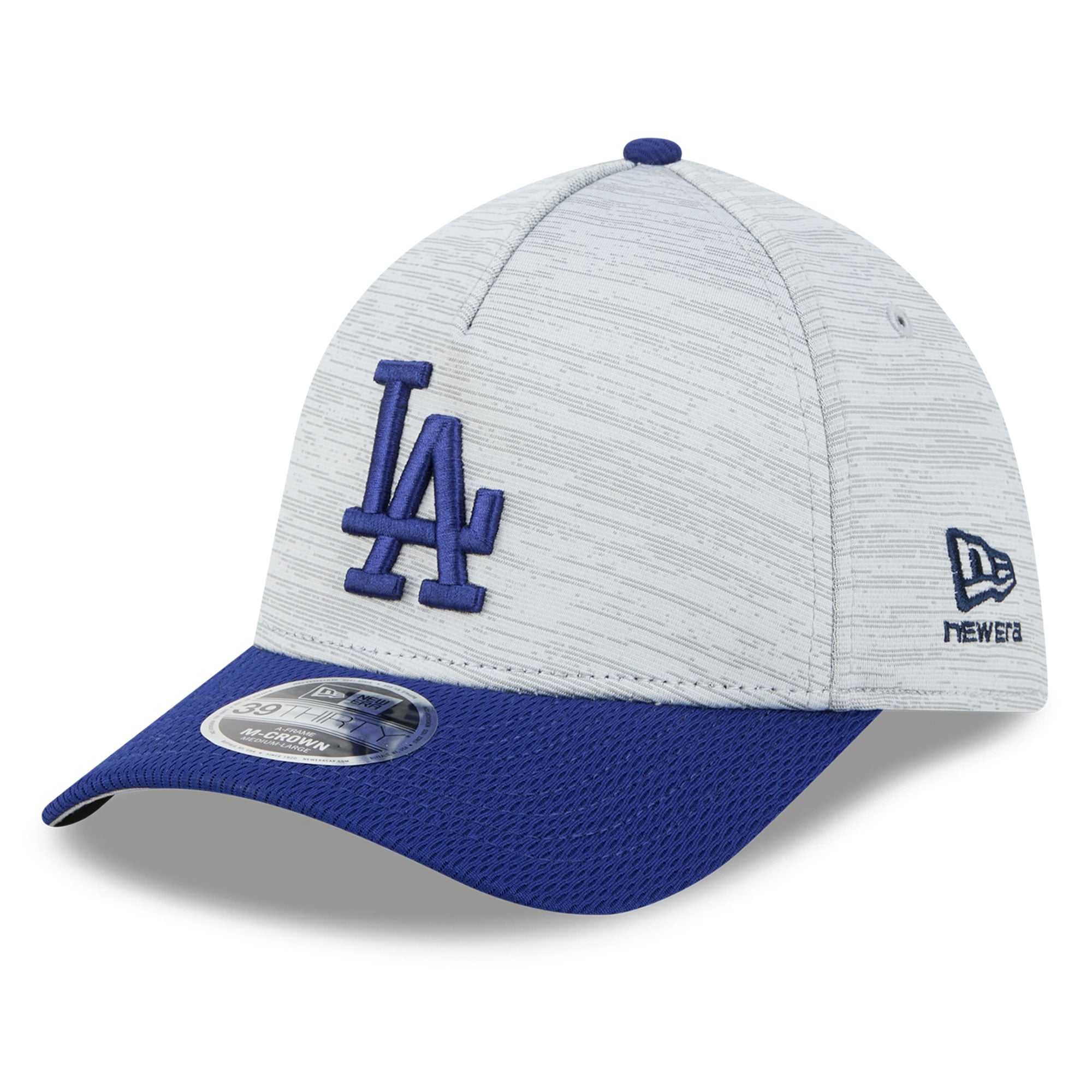 Casquette New Era Tech 39THIRTY Flex grise/bleu roi Los Angeles Dodgers pour homme