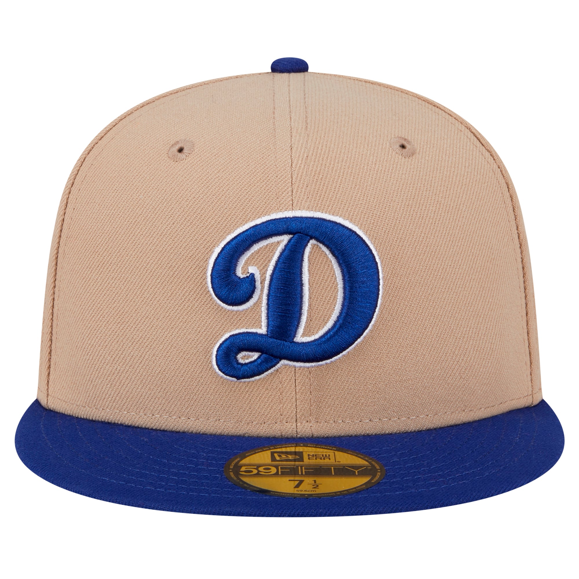 Men's New Era Khaki Los Angeles Dodgers 59FIFTY Fitted Hat
