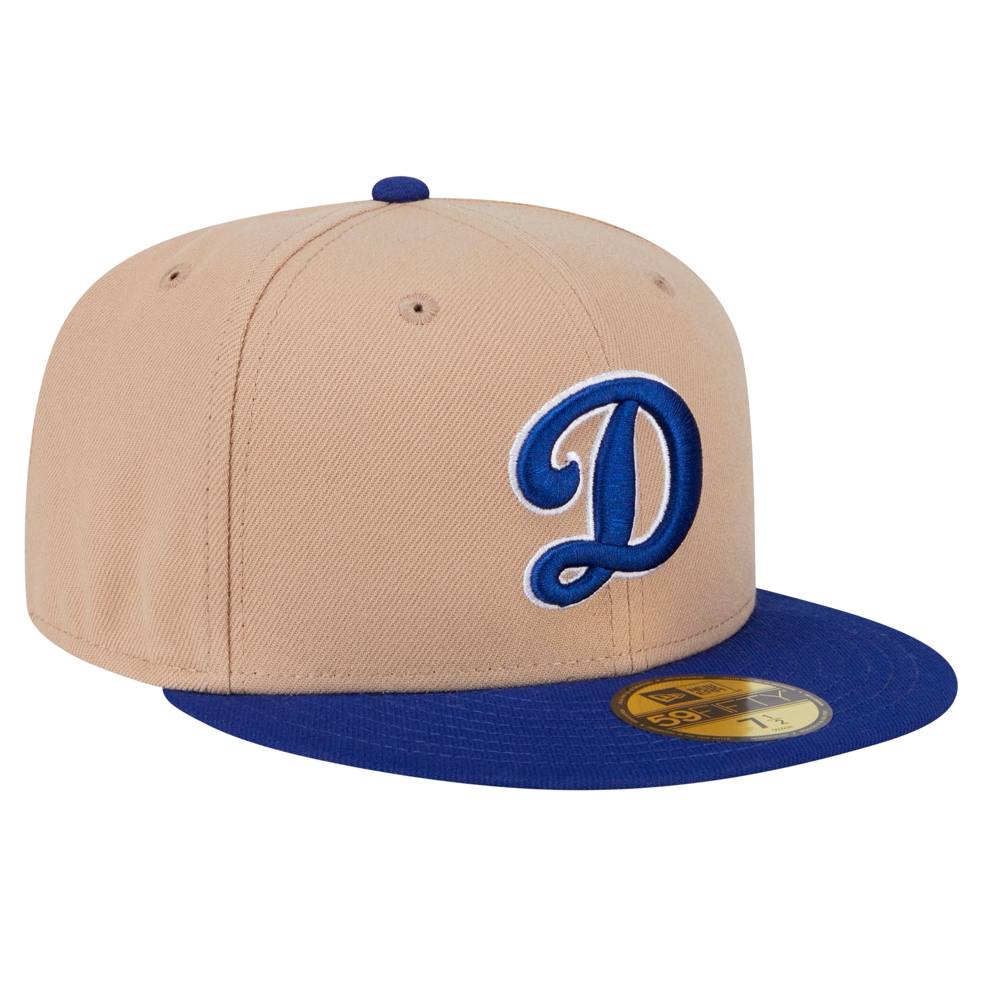 Men's New Era Khaki Los Angeles Dodgers 59FIFTY Fitted Hat