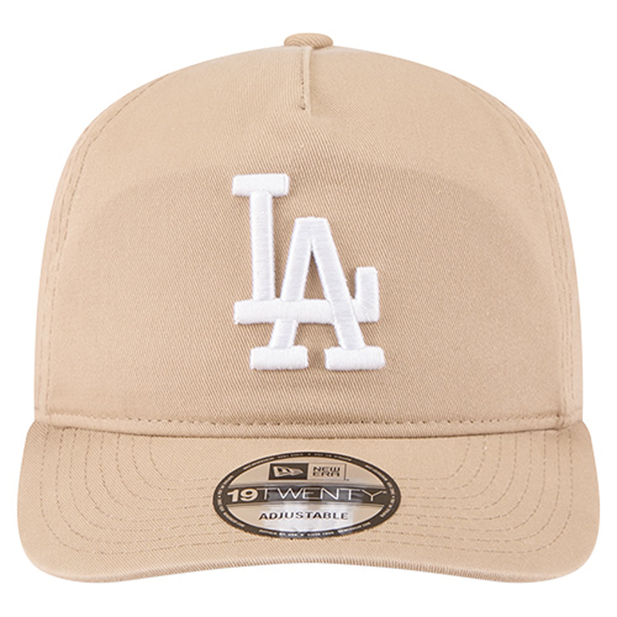 Casquette ajustable New Era beige clair Los Angeles Dodgers Cam 19TWENTY pour homme