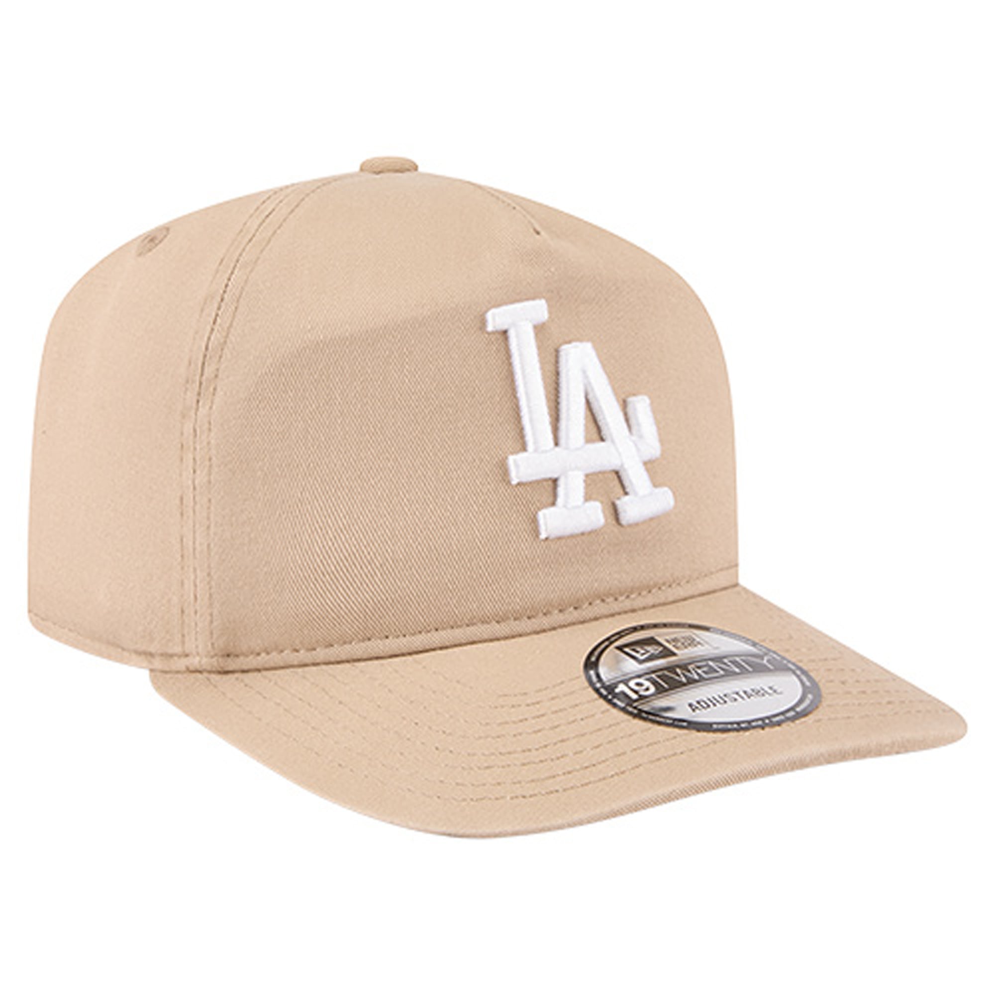 Casquette ajustable New Era beige clair Los Angeles Dodgers Cam 19TWENTY pour homme