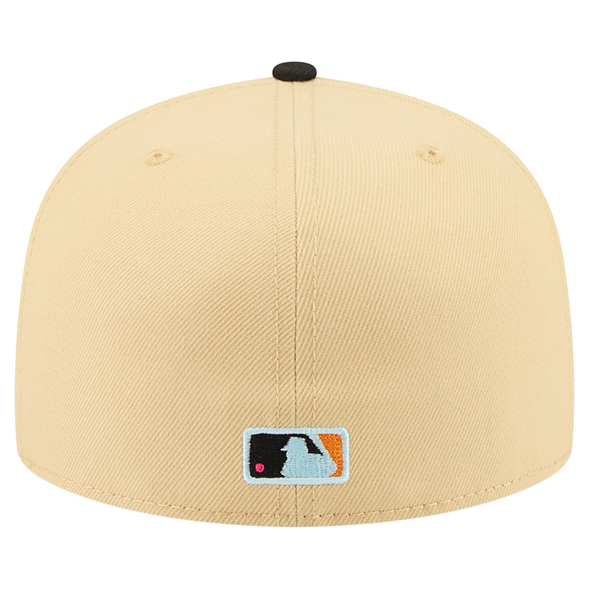 Men's New Era Light Beige Los Angeles Dodgers Two-Tone Embroidered Visor 59FIFTY Fitted Hat