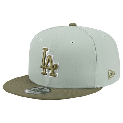 Los Angeles Dodgers New Era Color Pack 9FIFTY Snapback Hat - Light Green/Olive