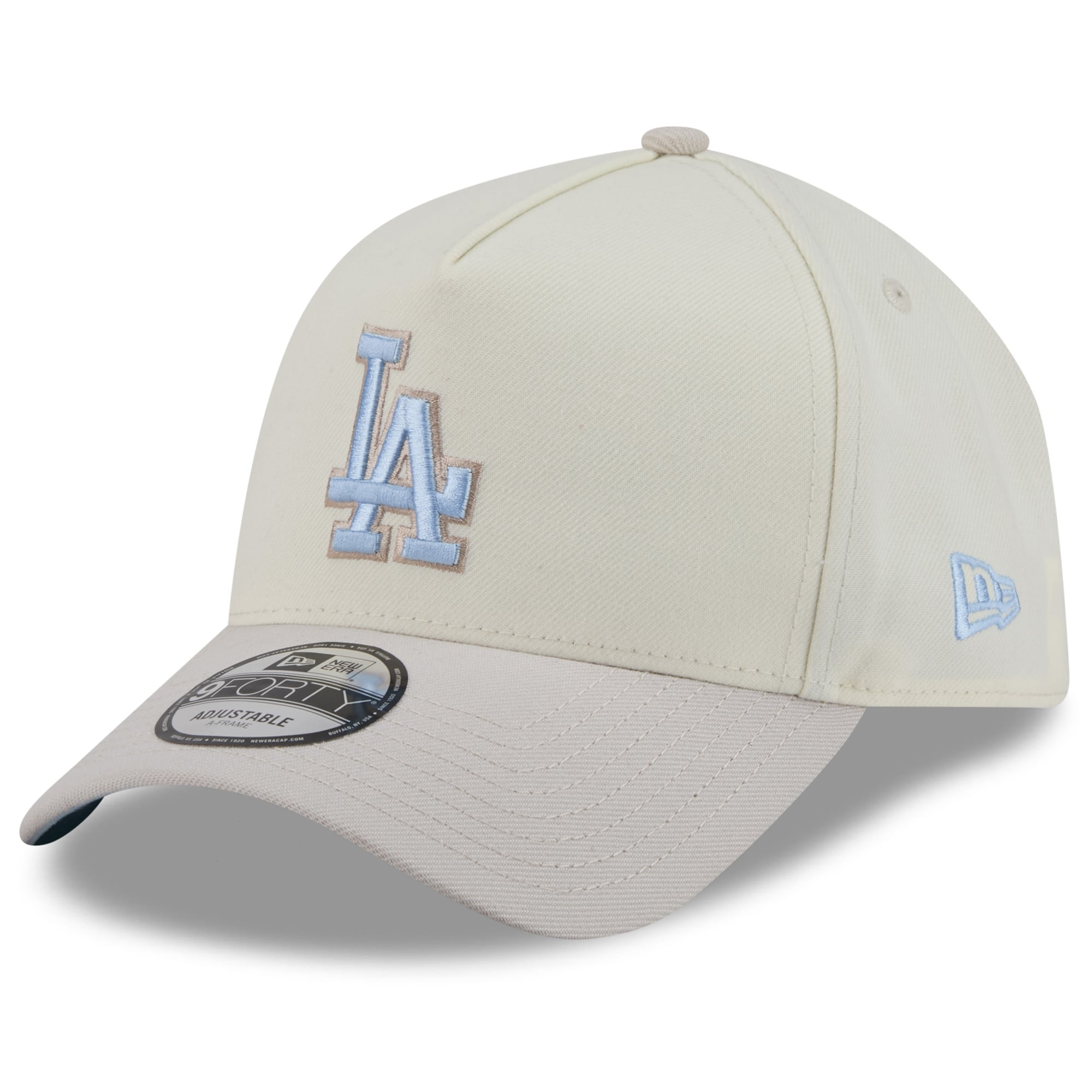 Casquette ajustable New Era Natural Los Angeles Dodgers Crisp Equinox World Series 9FORTY pour homme