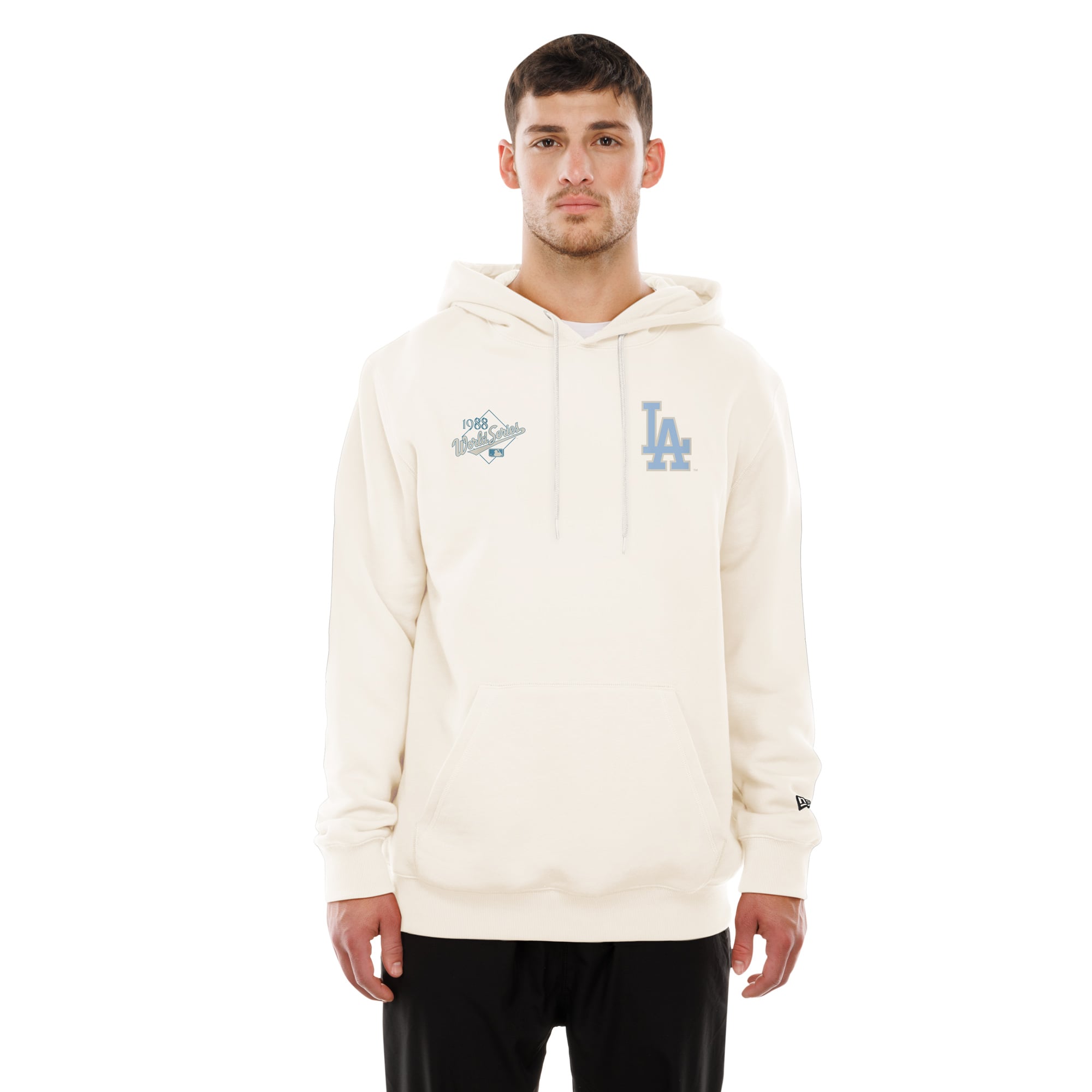 Men's New Era Natural Los Angeles Dodgers Equinox Hoodie