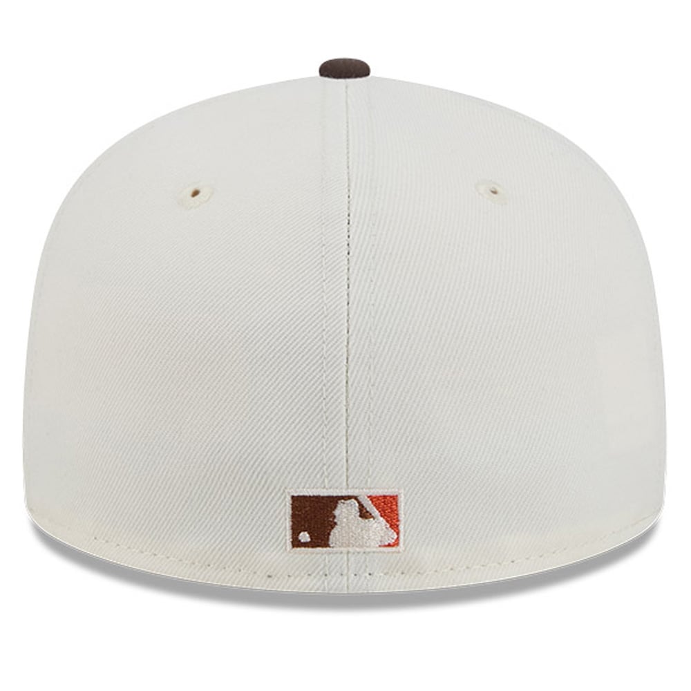 Men's New Era Natural/Brown Los Angeles Dodgers Pumpkin Spice 59FIFTY Fitted Hat
