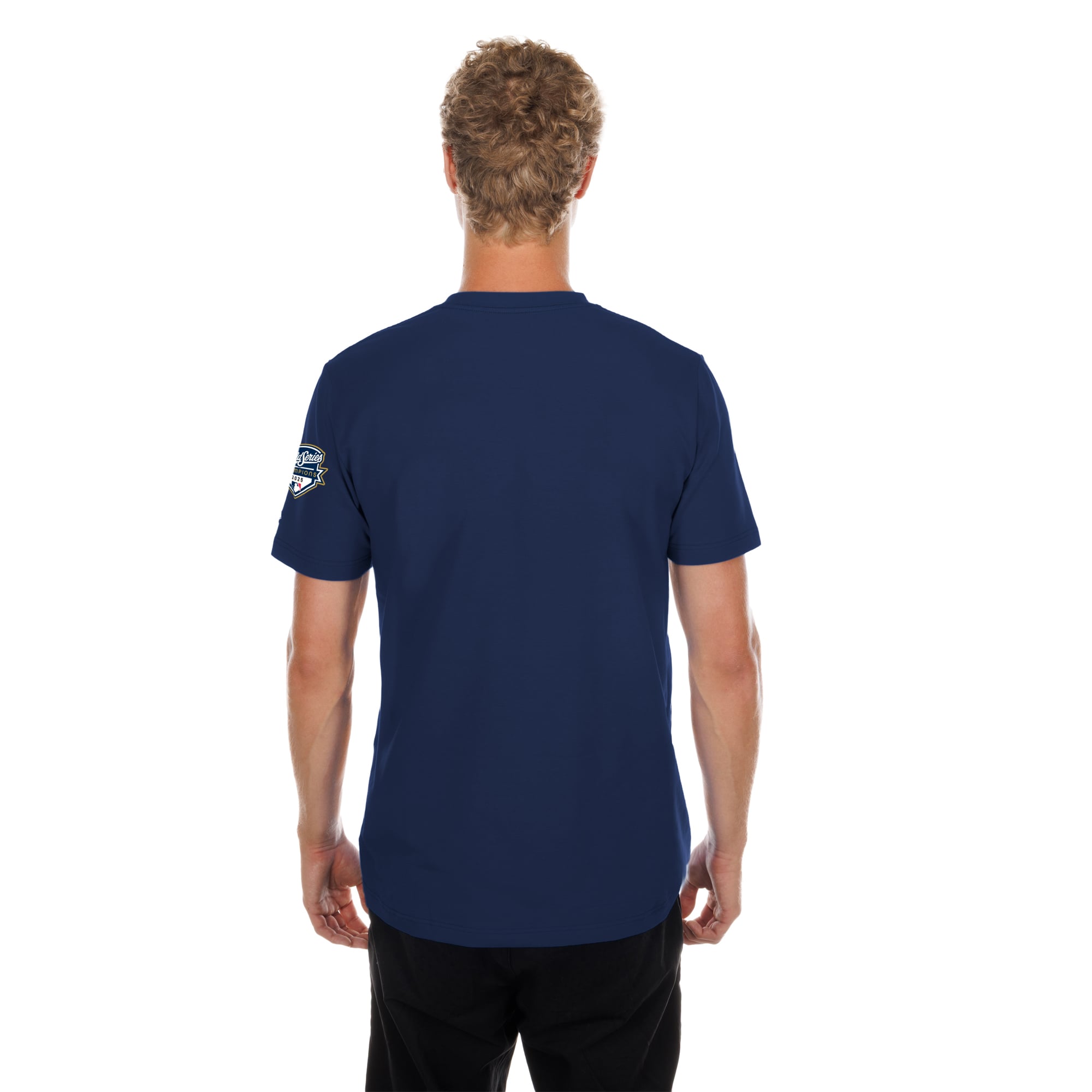T-shirt homme New Era bleu marine Los Angeles Dodgers Collection Or 2026 avec logo et écusson