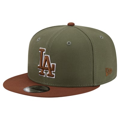 Los Angeles Dodgers New Era Color Pack 9FIFTY Snapback Hat - Olive/Brown