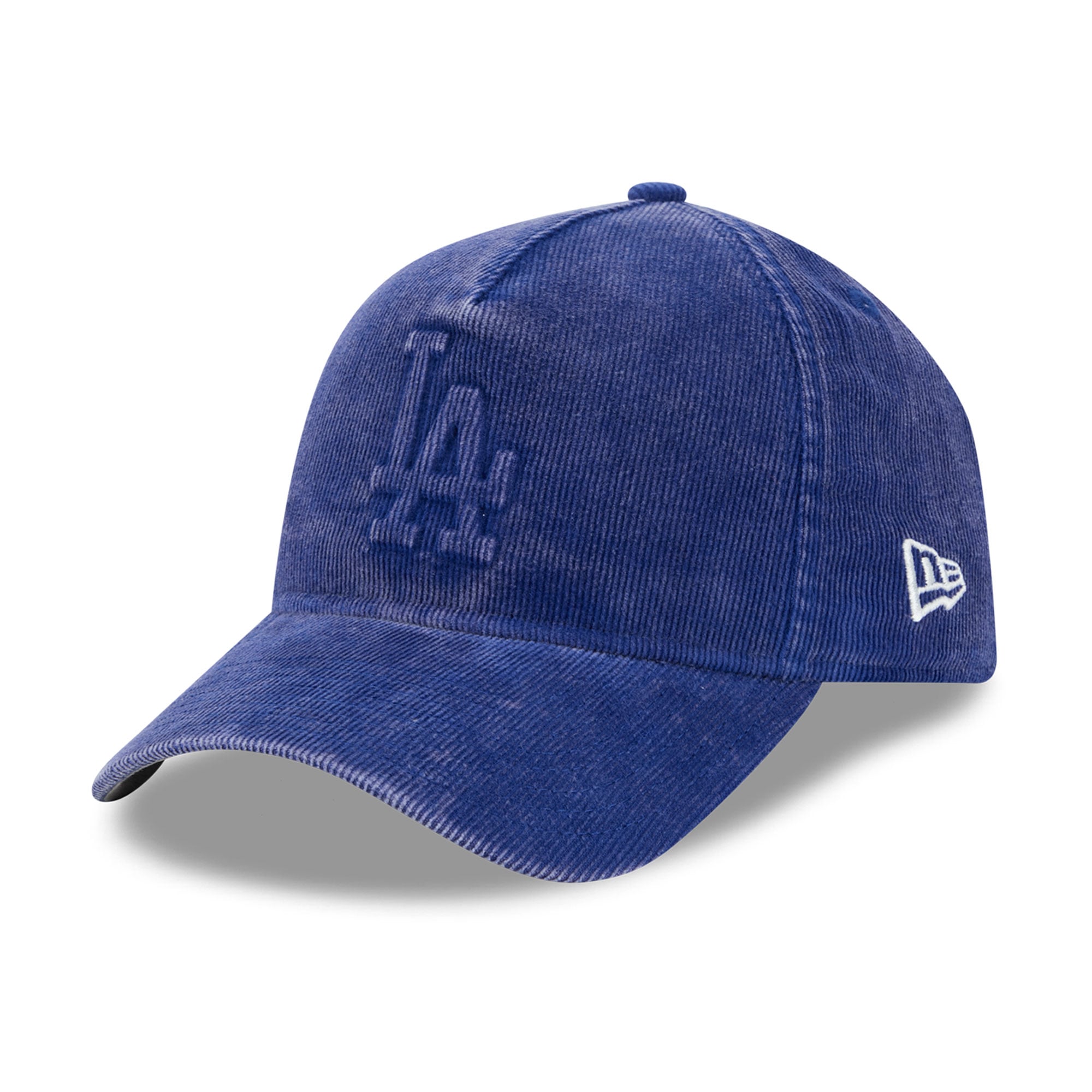 Casquette New Era Royal Los Angeles Dodgers 1988 World Series pour homme, en velours côtelé ton sur ton, modèle 9FORTY à monture A ajustable, avec écusson latéral latéral.