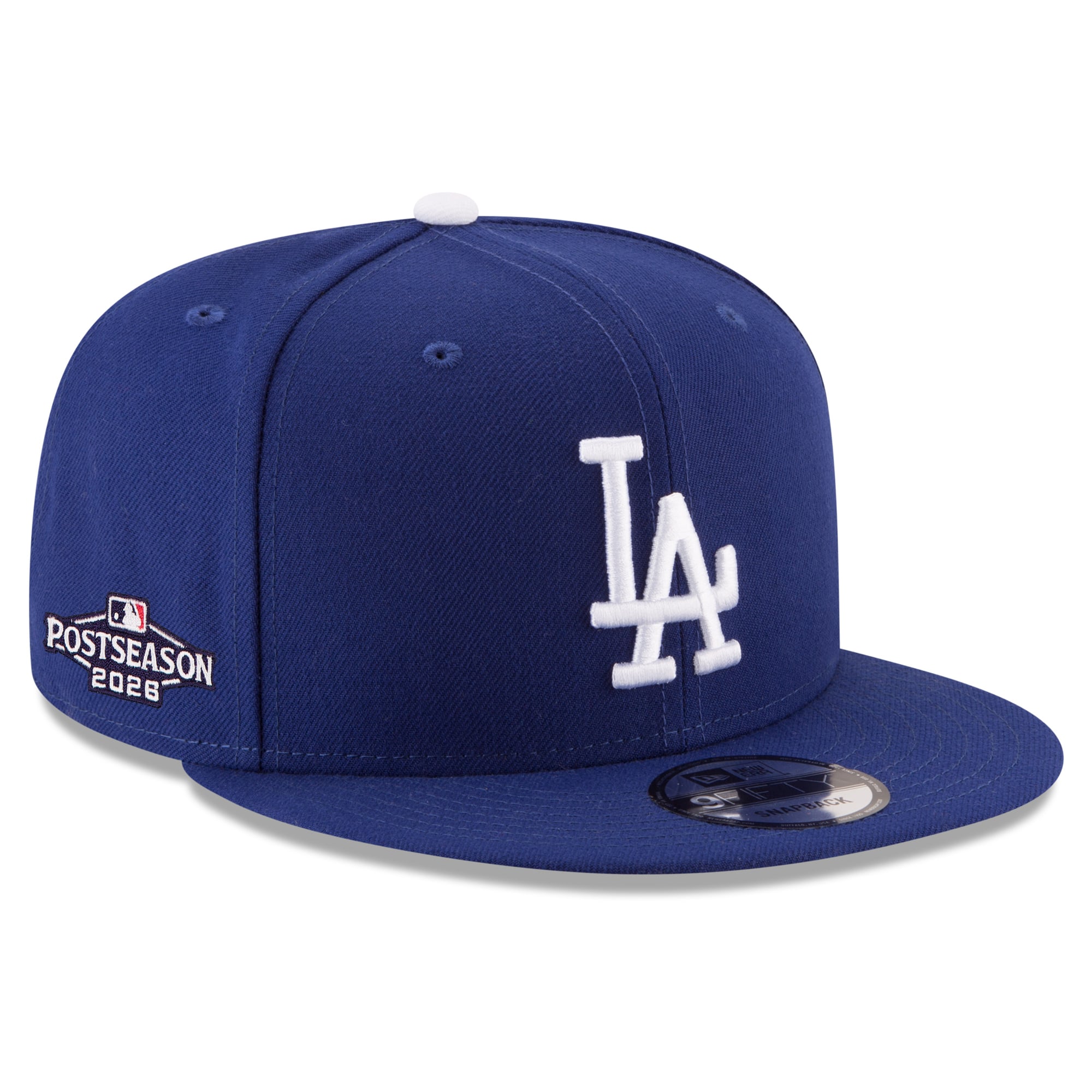 Casquette snapback New Era Royal Los Angeles Dodgers 2026 MLB Postseason Side Patch 9FIFTY pour homme