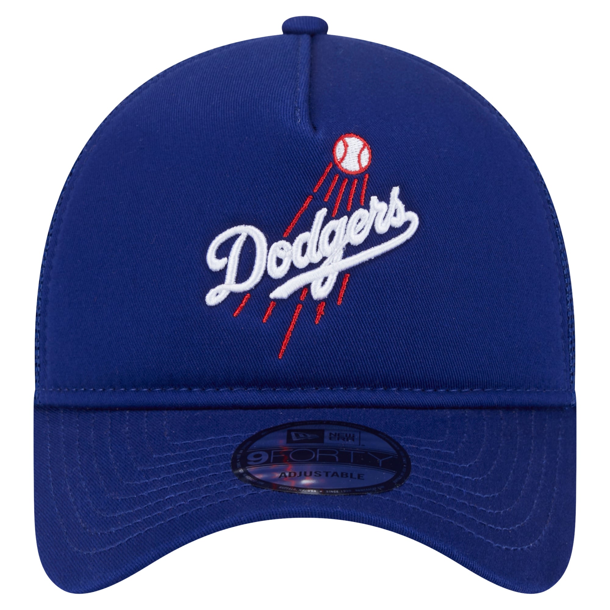 Men's New Era Royal Los Angeles Dodgers 9FORTY A-Frame Trucker Adjustable Hat