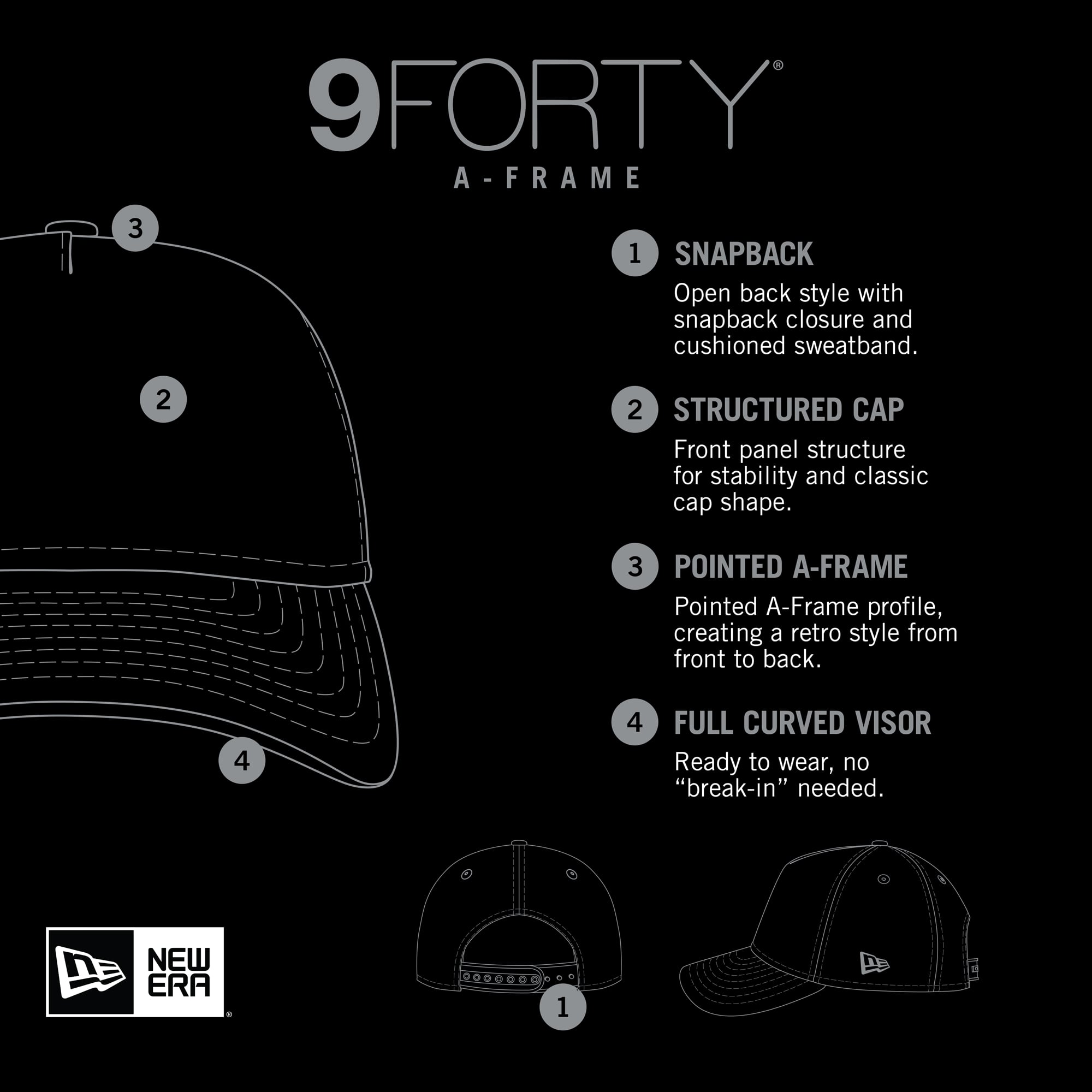 Men's New Era Royal Los Angeles Dodgers 9FORTY A-Frame Trucker Adjustable Hat