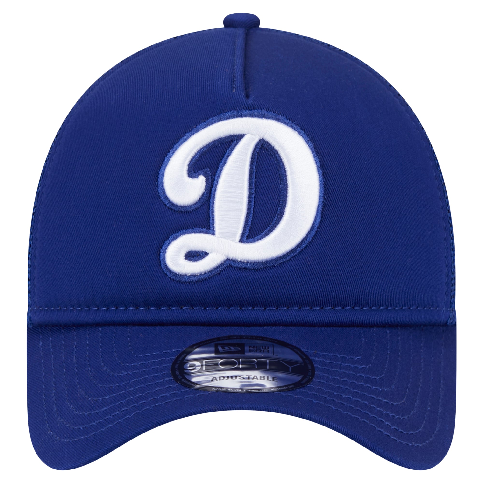 Men's New Era Royal Los Angeles Dodgers 9FORTY A-Frame Trucker Adjustable Hat
