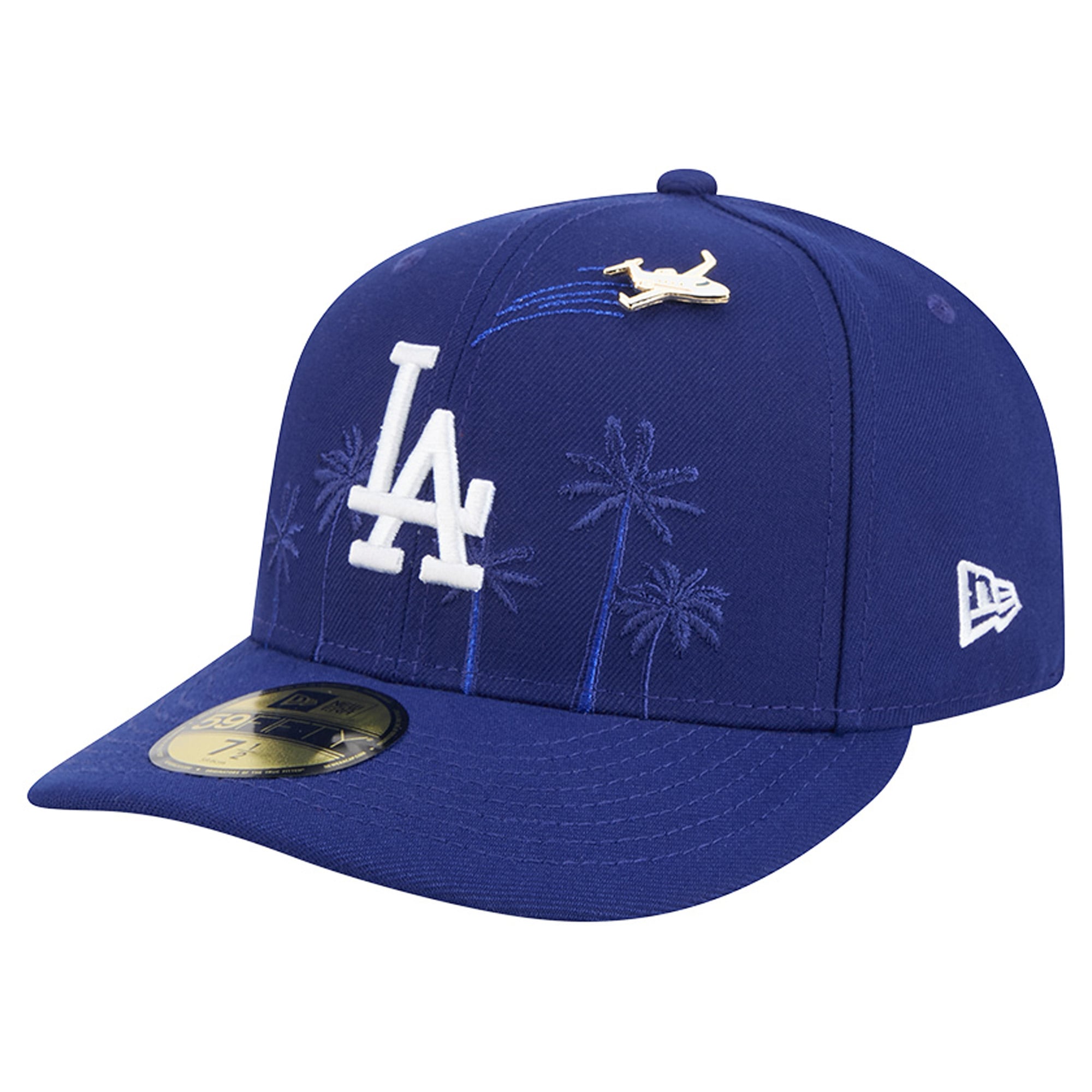 Casquette ajustée New Era Royal Los Angeles Dodgers City Icon Pin 59FIFTY pour homme