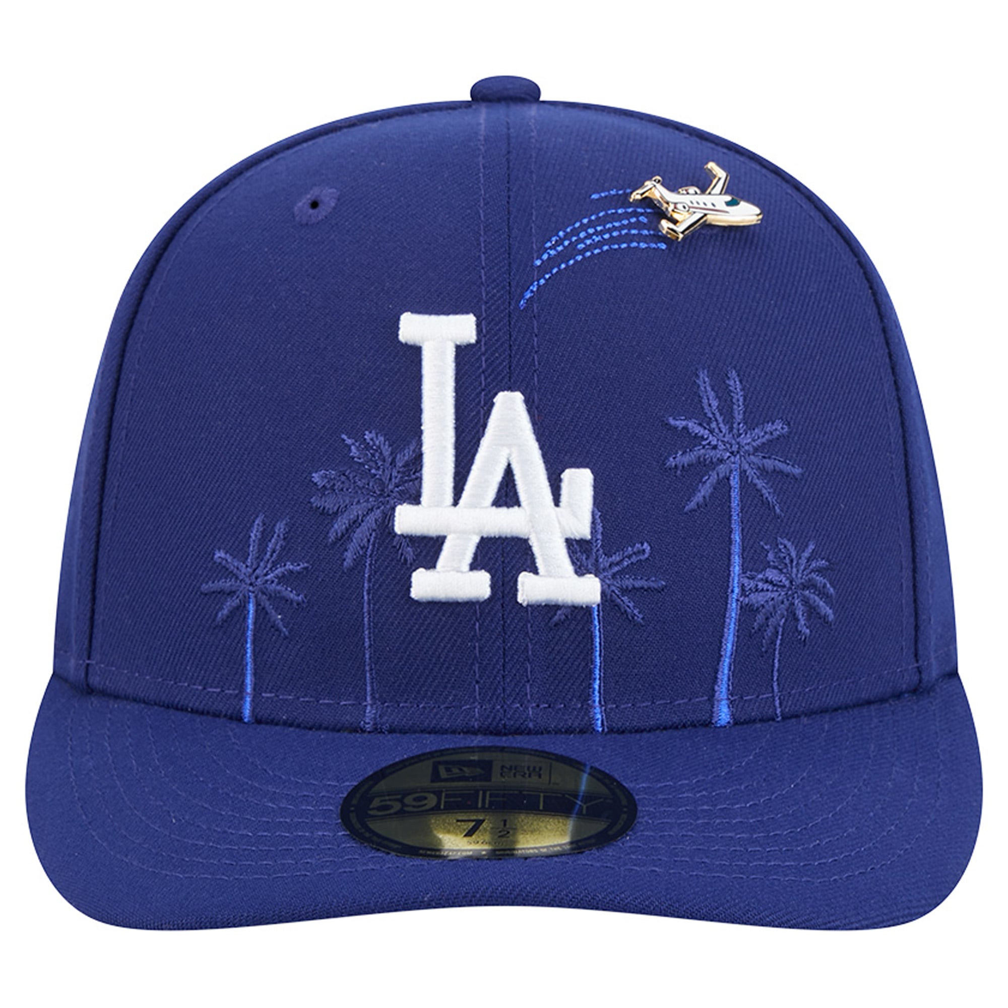 Casquette ajustée New Era Royal Los Angeles Dodgers City Icon Pin 59FIFTY pour homme