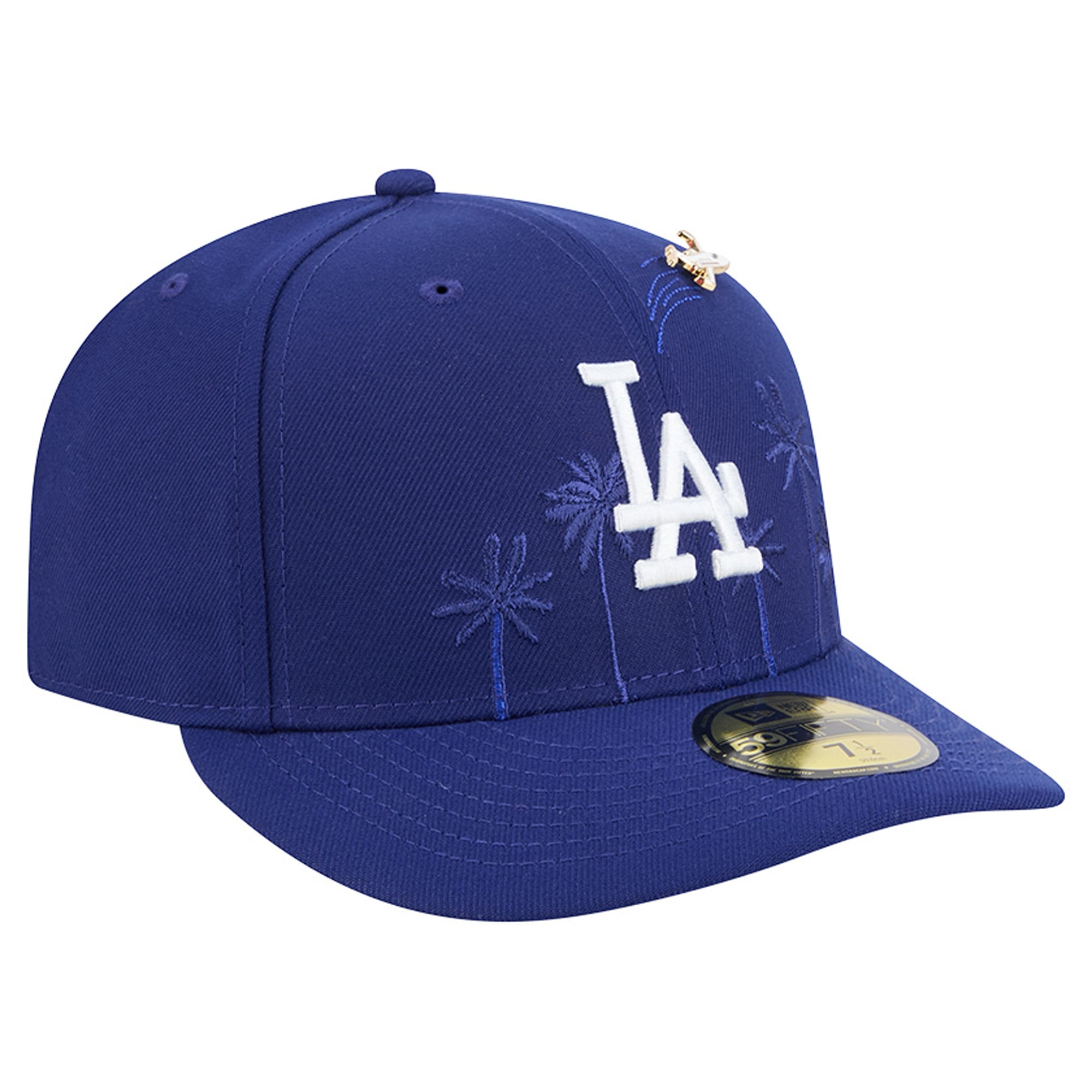Casquette ajustée New Era Royal Los Angeles Dodgers City Icon Pin 59FIFTY pour homme