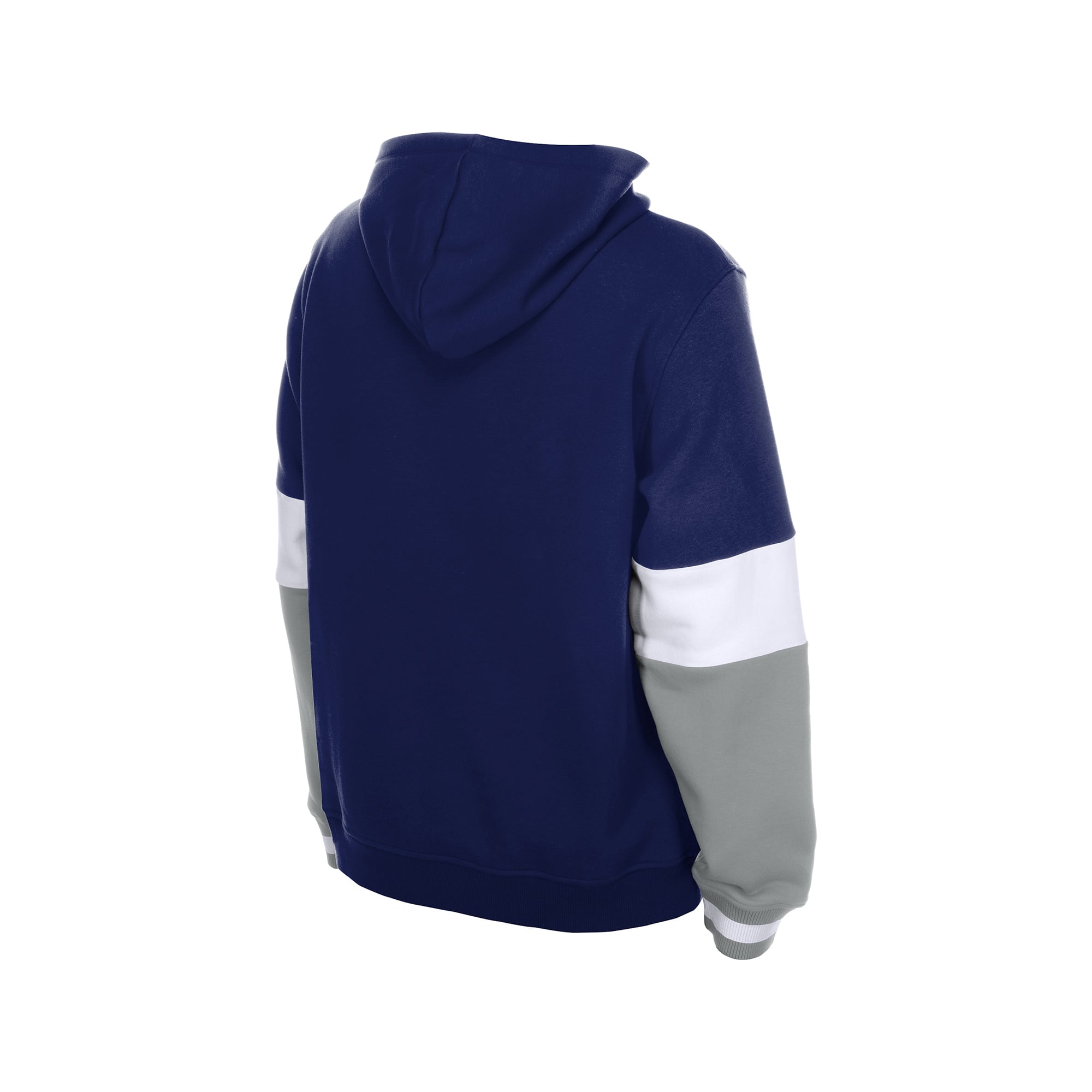 Sweat à capuche New Era Royal Los Angeles Dodgers pour homme, col en V, color block