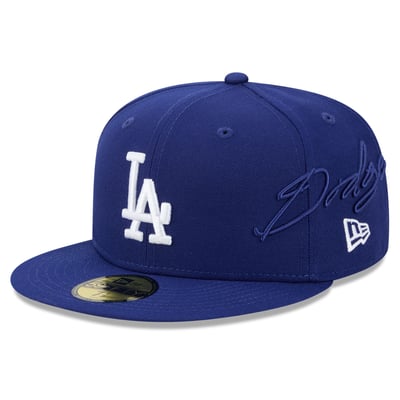 Los Angeles Dodgers New Era Side Script 59FIFTY Fitted Hat - Royal