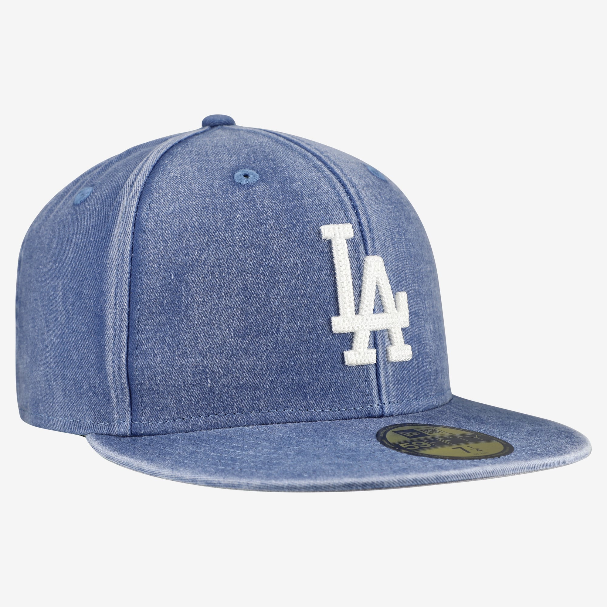 Casquette ajustée New Era Royal Los Angeles Dodgers Washed 59FIFTY pour homme