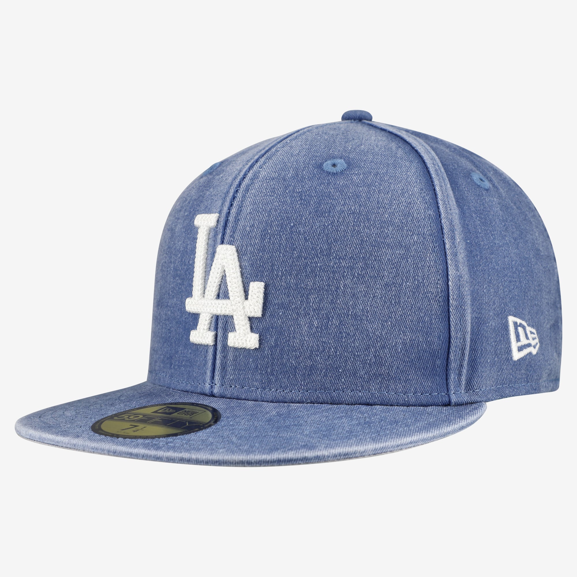 Casquette ajustée New Era Royal Los Angeles Dodgers Washed 59FIFTY pour homme