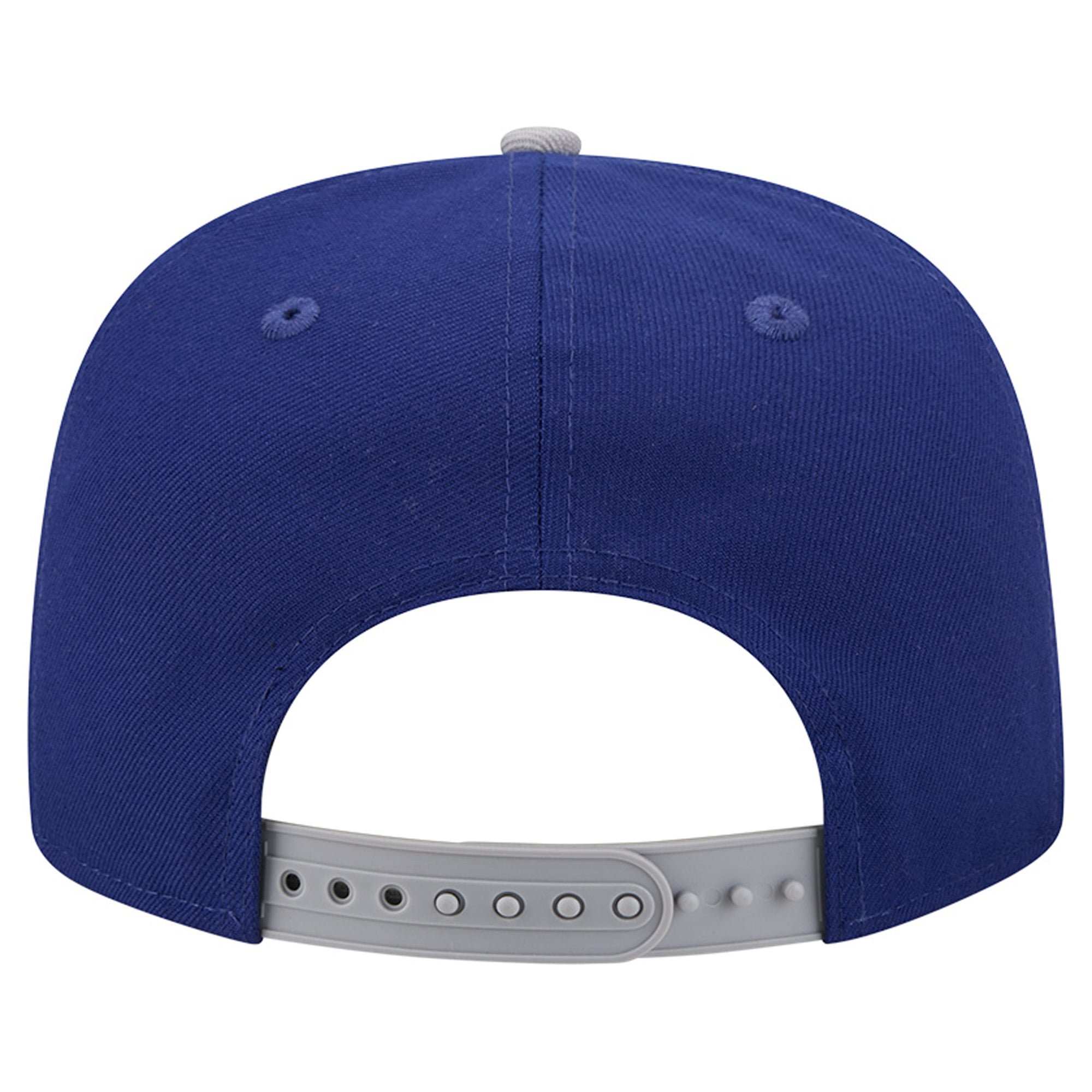 Casquette snapback New Era 9FIFTY pour homme, coloris bleu roi/gris, Los Angeles Dodgers, en chenille dégradée.
