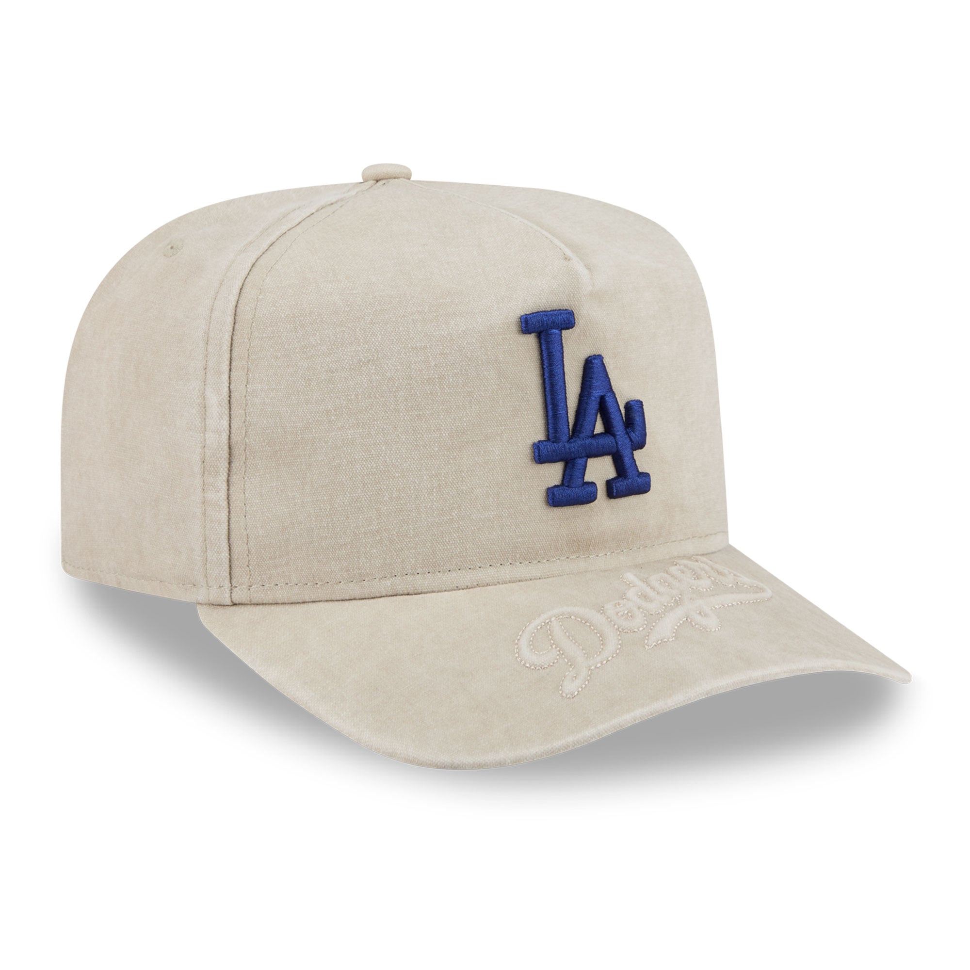 Men's New Era  Tan Los Angeles Dodgers Neutral 9FIFTY A-Frame Snapback Hat