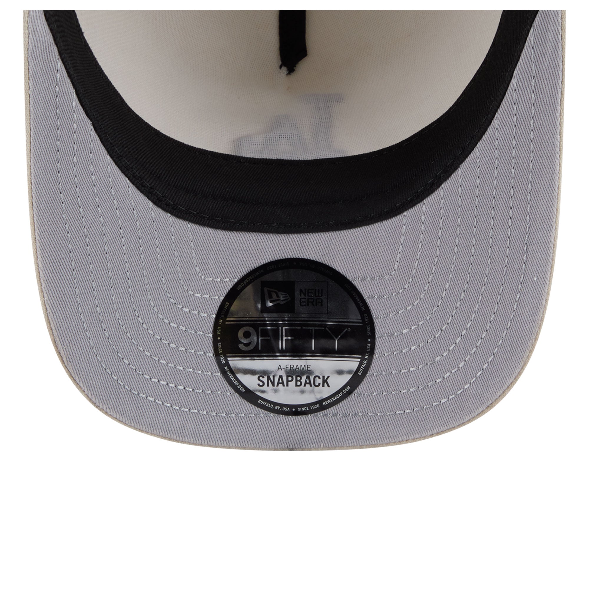 Men's New Era  Tan Los Angeles Dodgers Neutral 9FIFTY A-Frame Snapback Hat