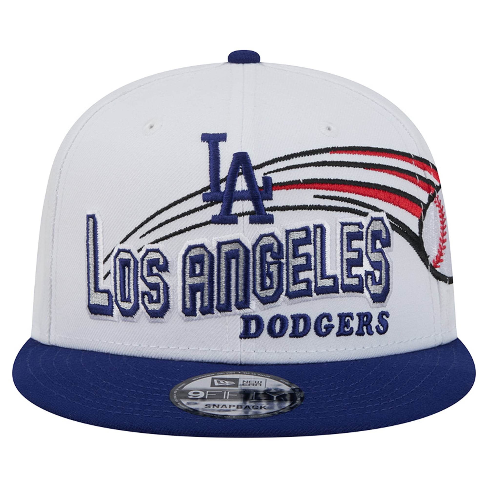Casquette snapback New Era blanche Los Angeles Dodgers Retro Sweep 9FIFTY pour homme