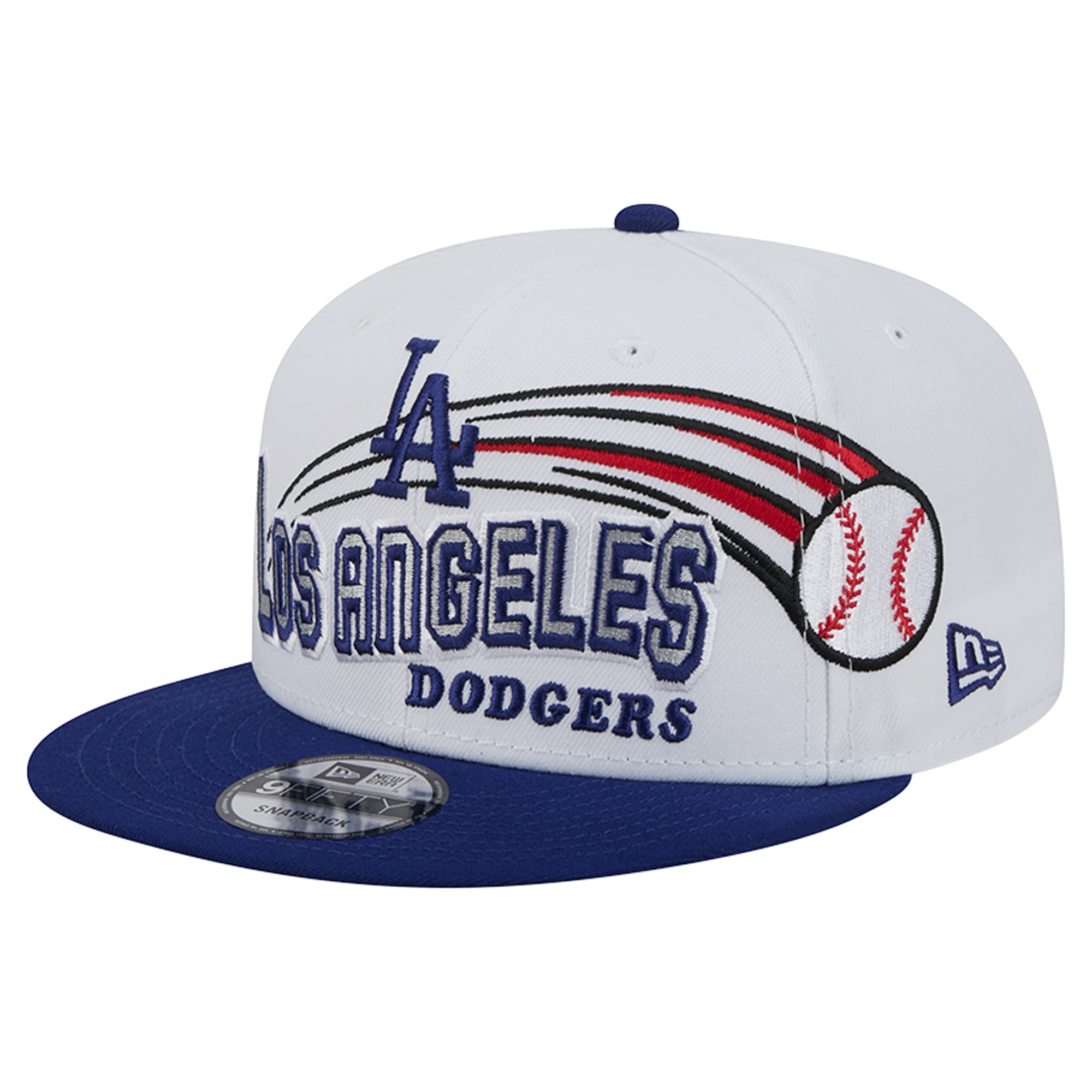 Casquette snapback New Era blanche Los Angeles Dodgers Retro Sweep 9FIFTY pour homme